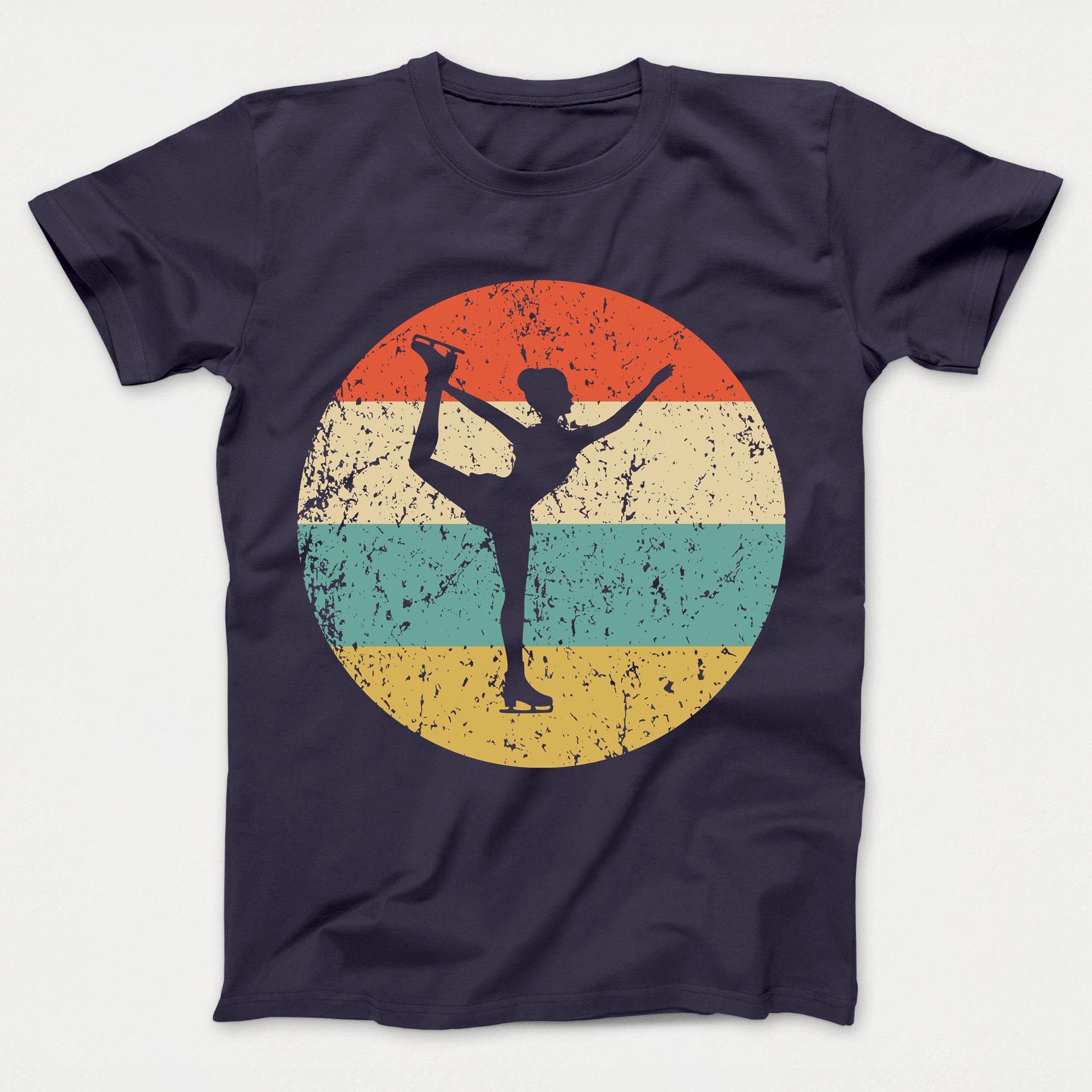 Figure Skating Shirt - Vintage Retro Figure Skater Kids T-Shirt