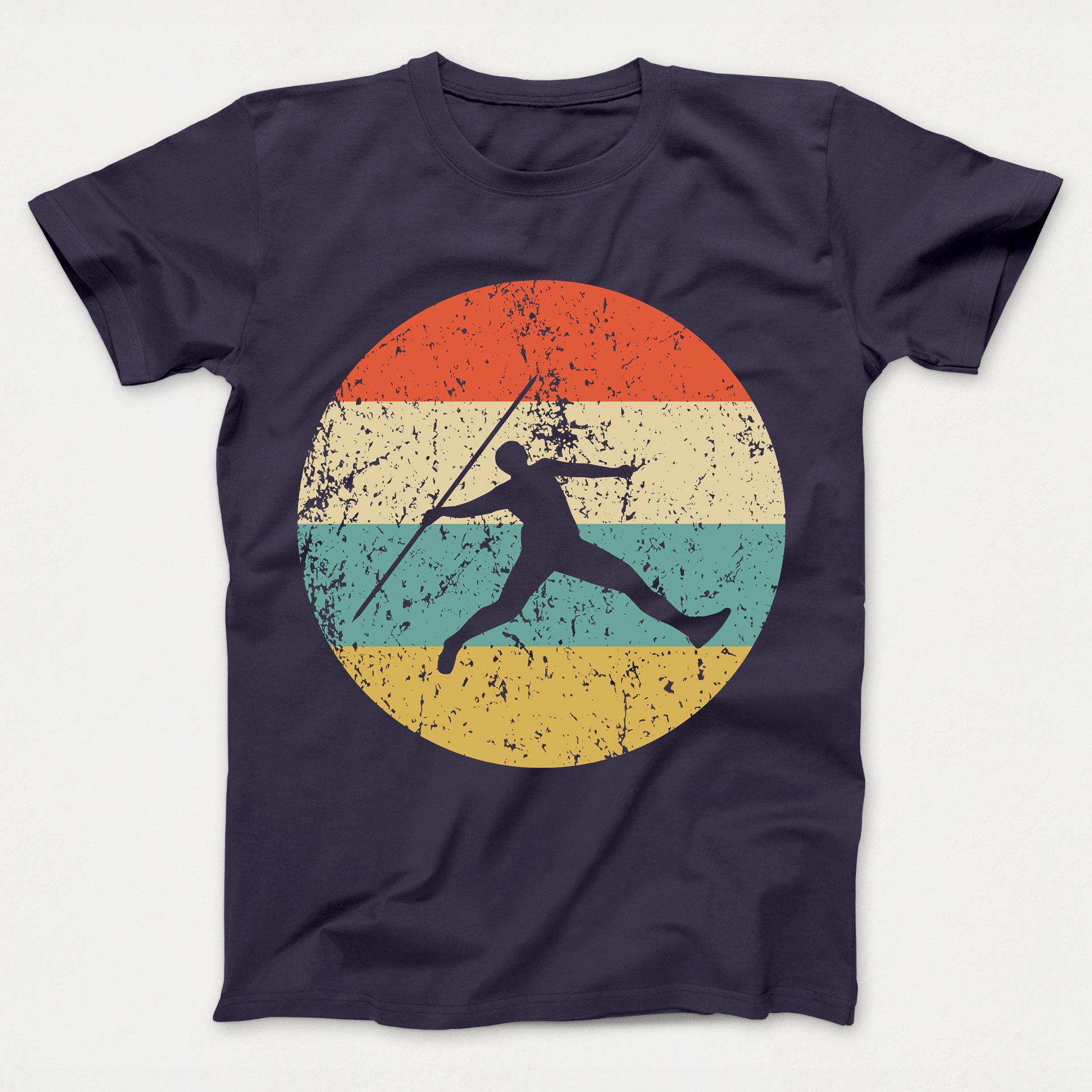 Javelin Throw Shirt - Vintage Retro Track And Field Kids T-Shirt