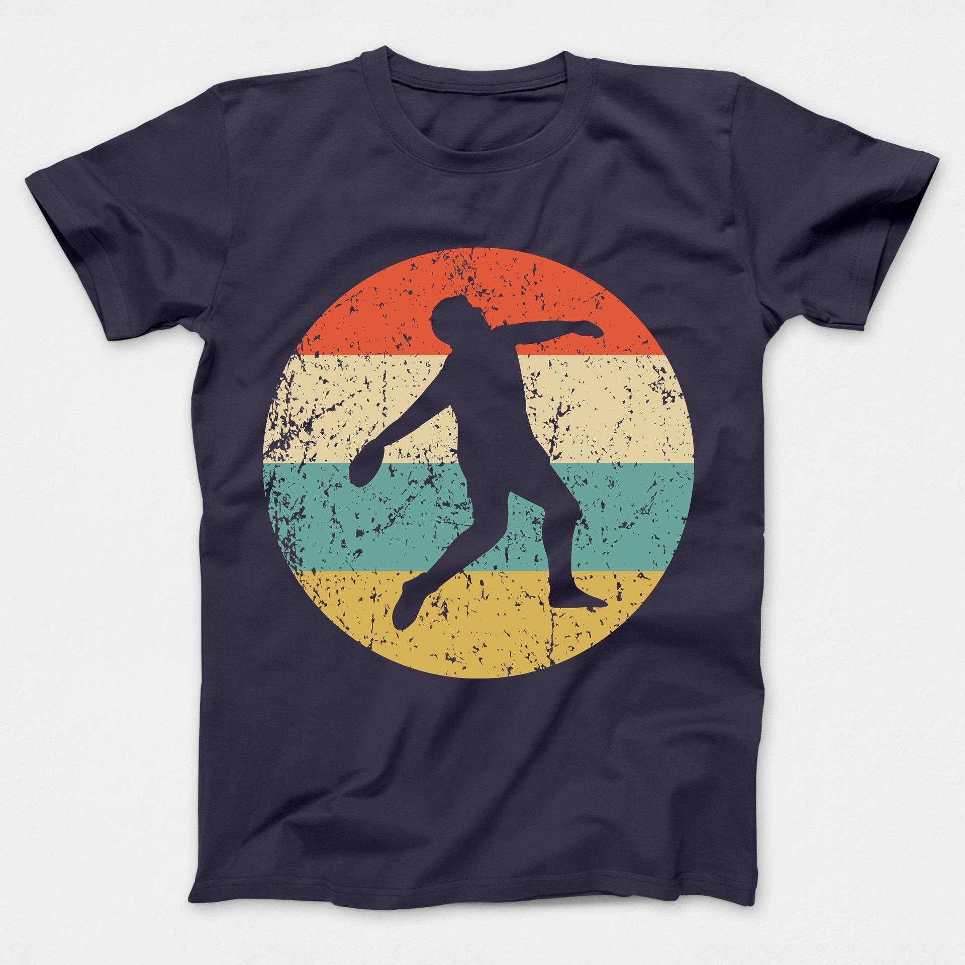 Discus Throw Shirt - Vintage Retro Track And Field Kids T-Shirt
