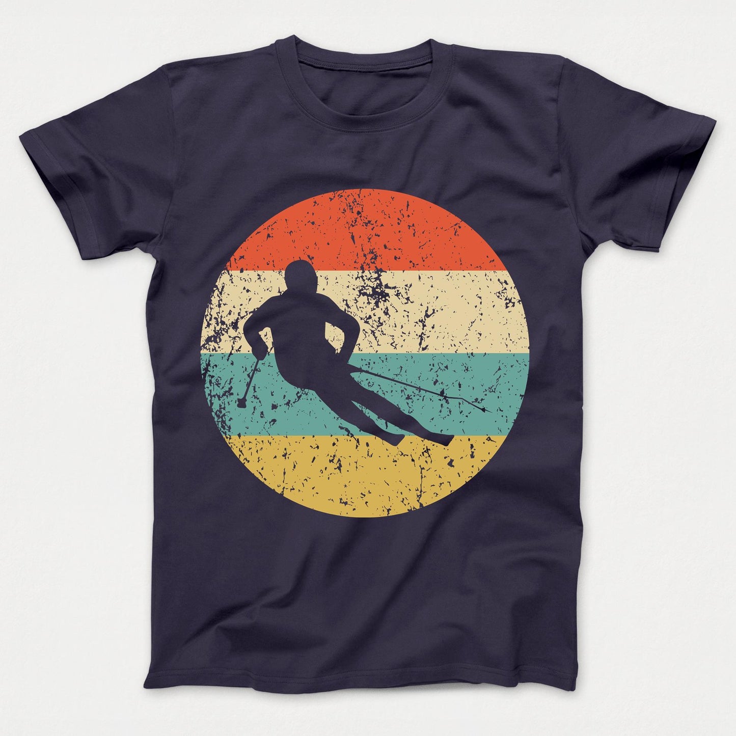 Skiing Shirt - Vintage Retro Skier Kids T-Shirt