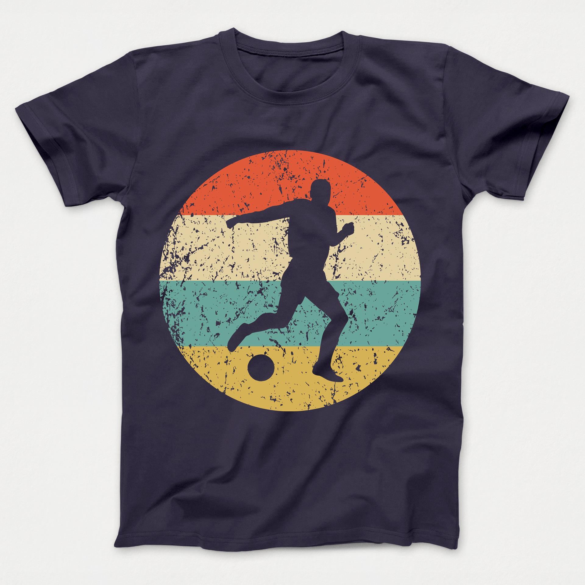 Soccer Shirt - Vintage Retro Soccer Player Kids T-Shirt