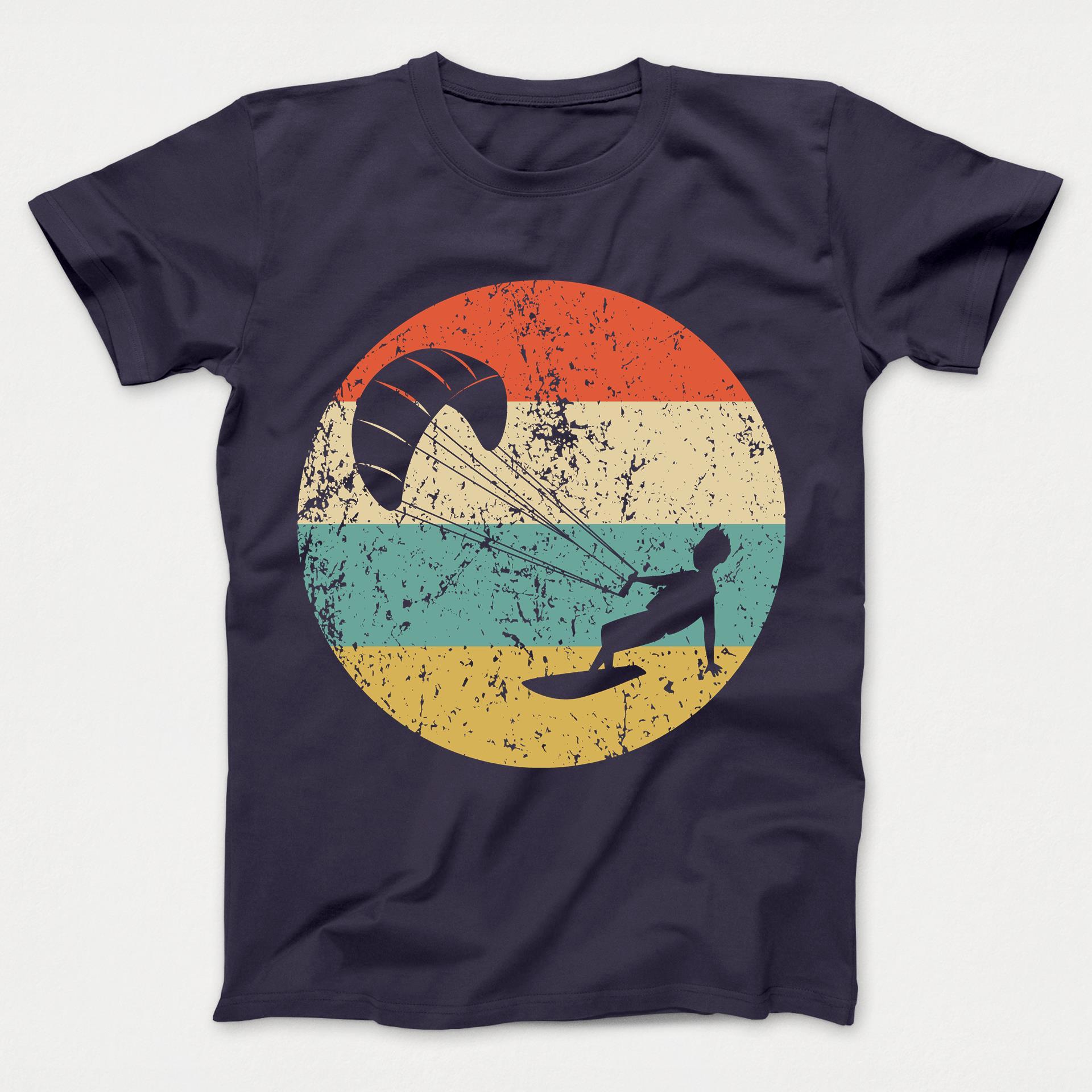 Kite Surfing Shirt - Vintage Retro Kite Surfer Kids T-Shirt