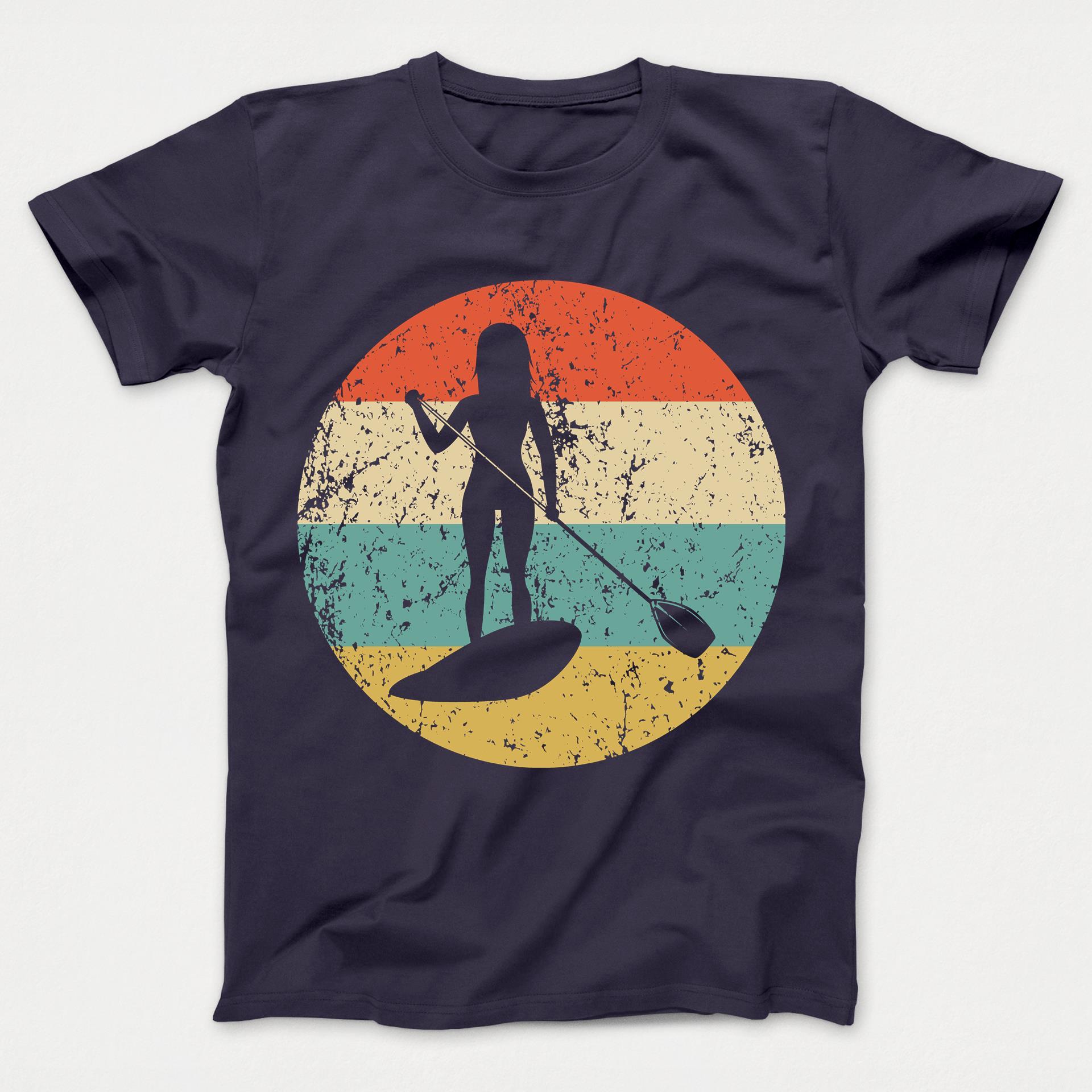 Paddleboarding Shirt - Vintage Retro Paddleboard Kids T-Shirt