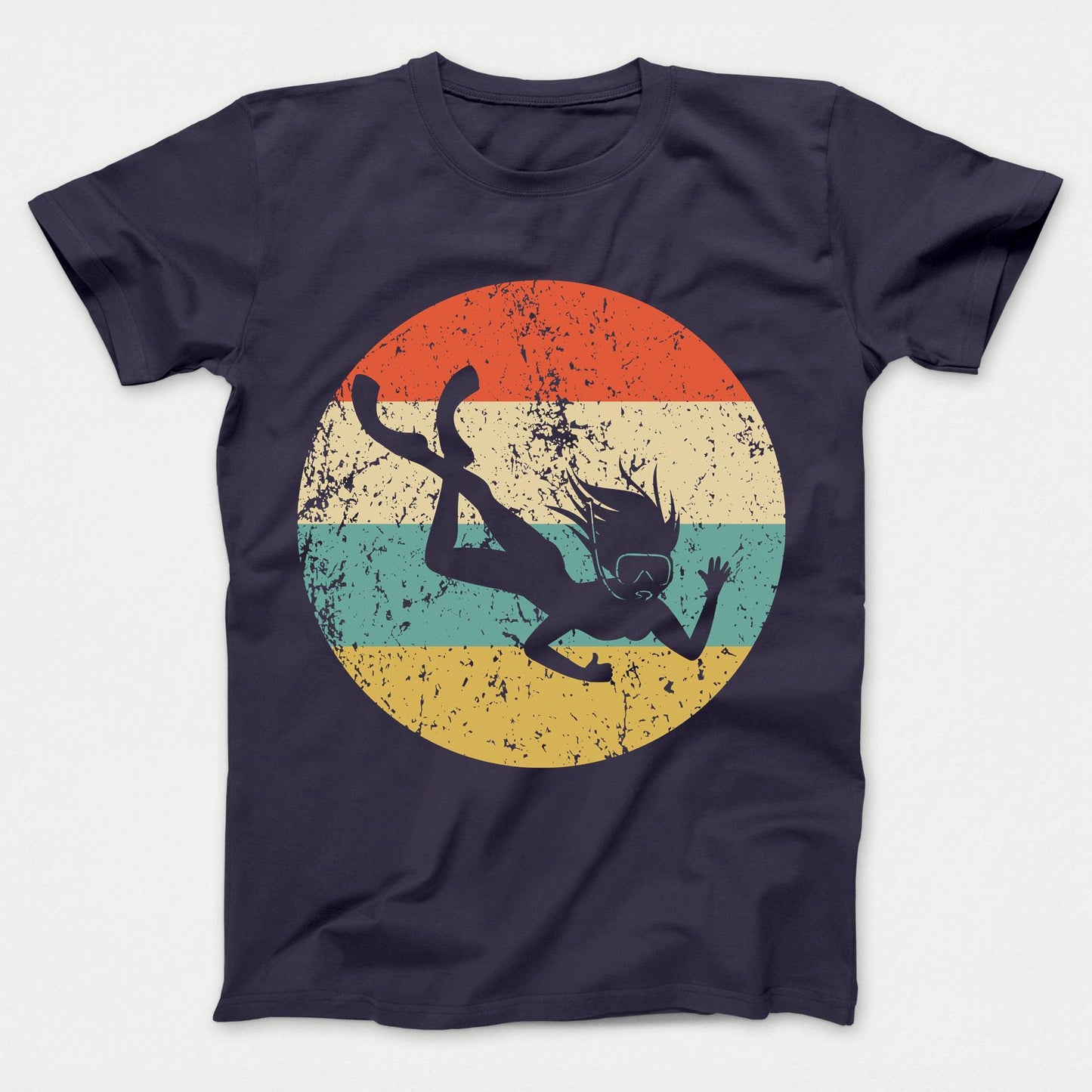 Snorkeling Shirt - Vintage Retro Snorkeler Kids T-Shirt