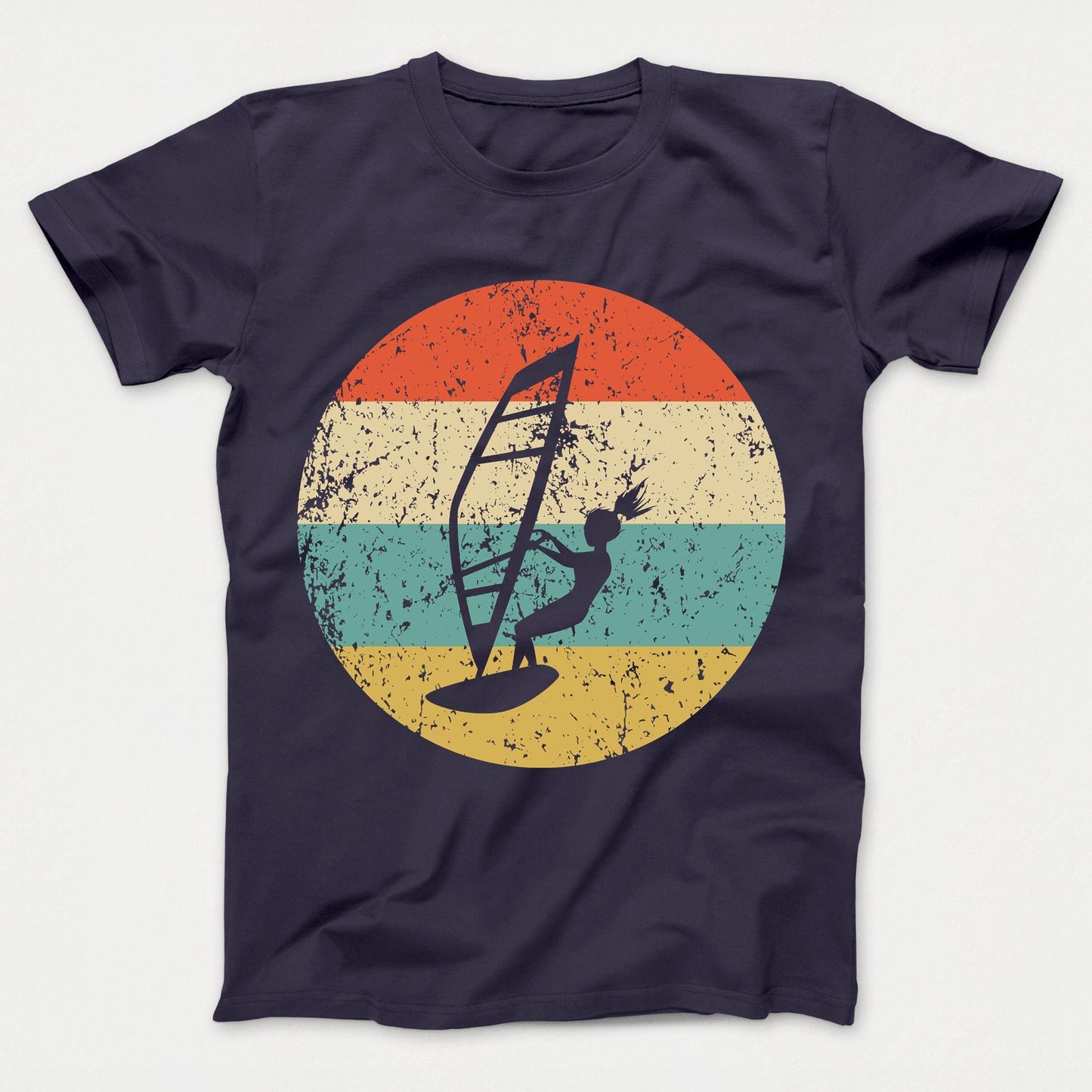 Windsurfing Shirt - Vintage Retro Windsurfer Kids T-Shirt