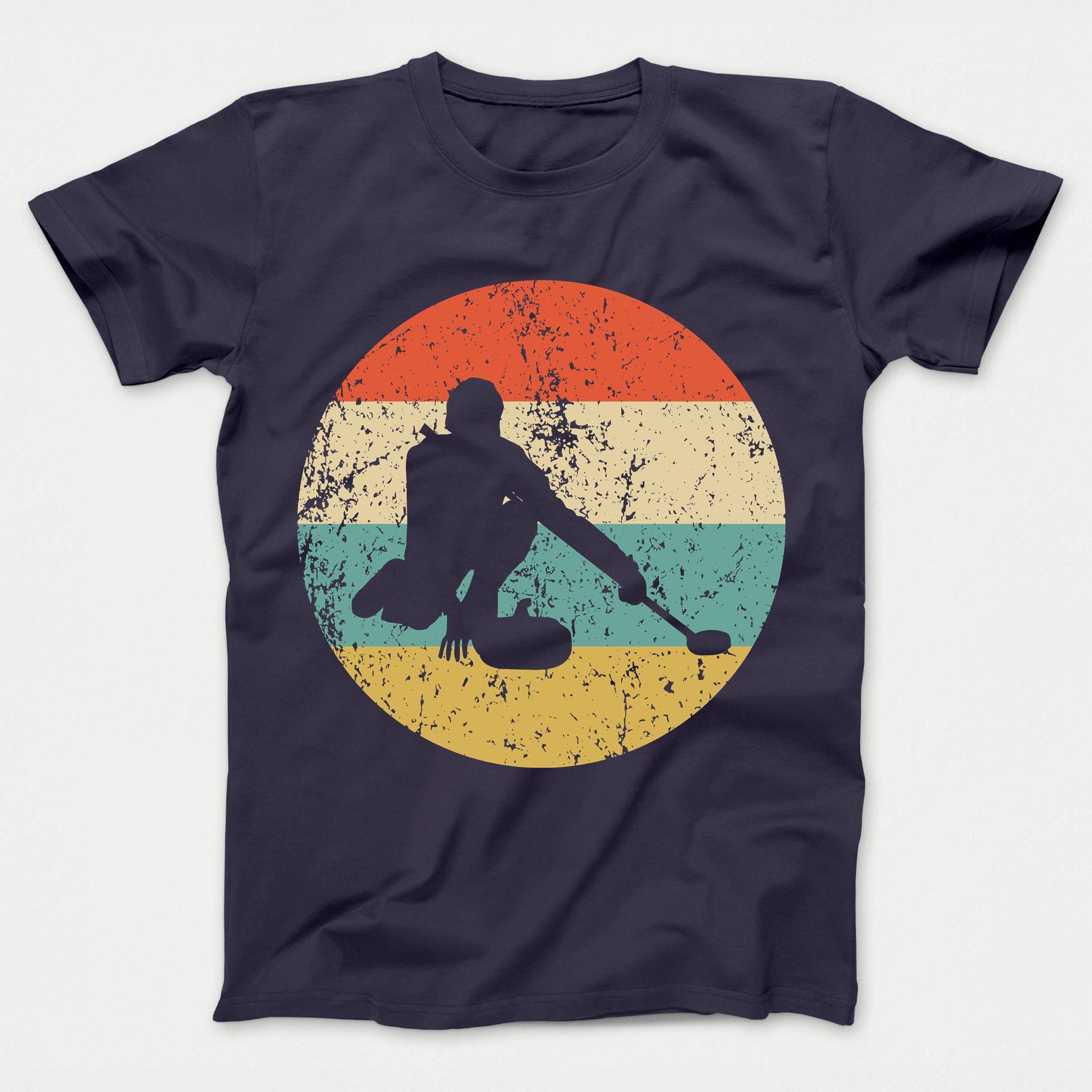 Curling Shirt - Vintage Retro Curler Kids T-Shirt