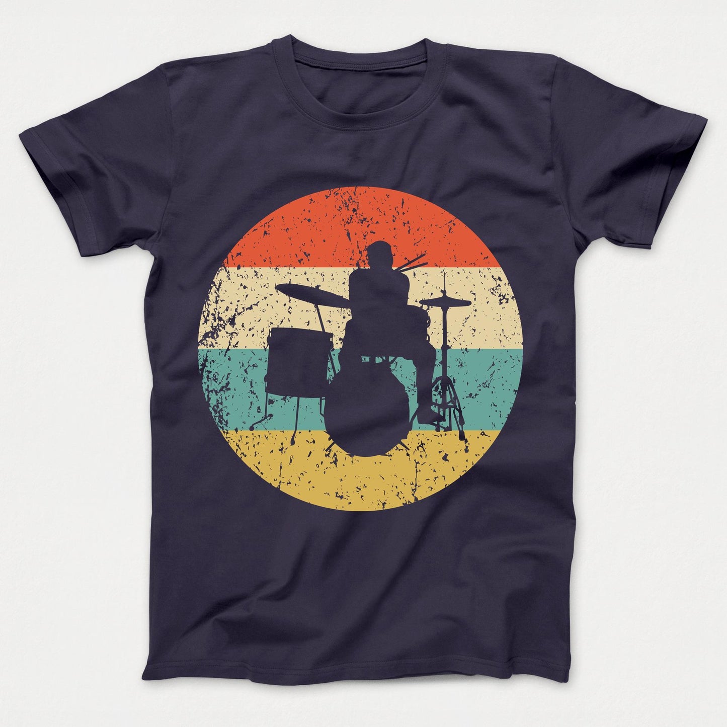 Drums Shirt - Vintage Retro Music Kids T-Shirt