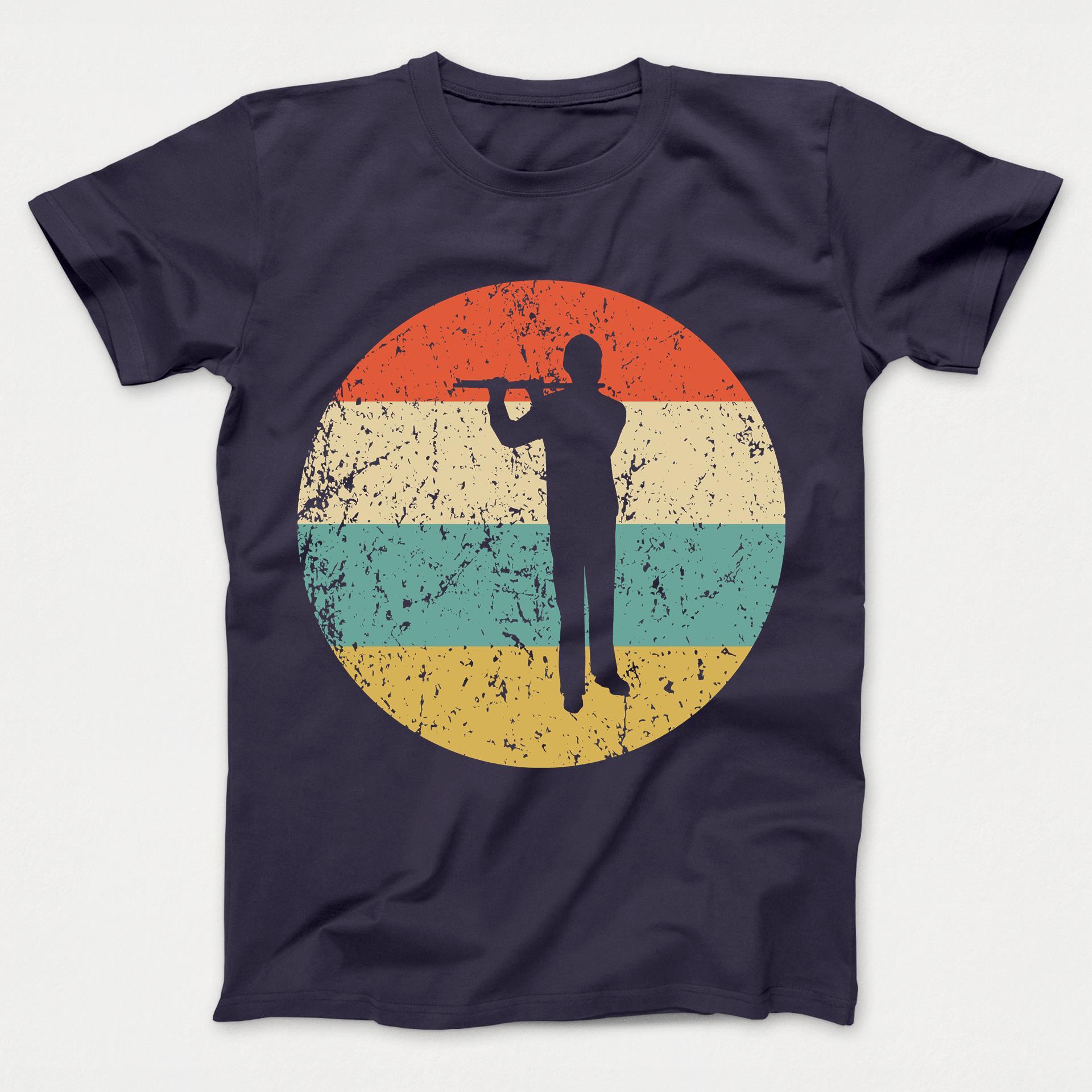 Flute Shirt - Vintage Retro Music Kids T-Shirt