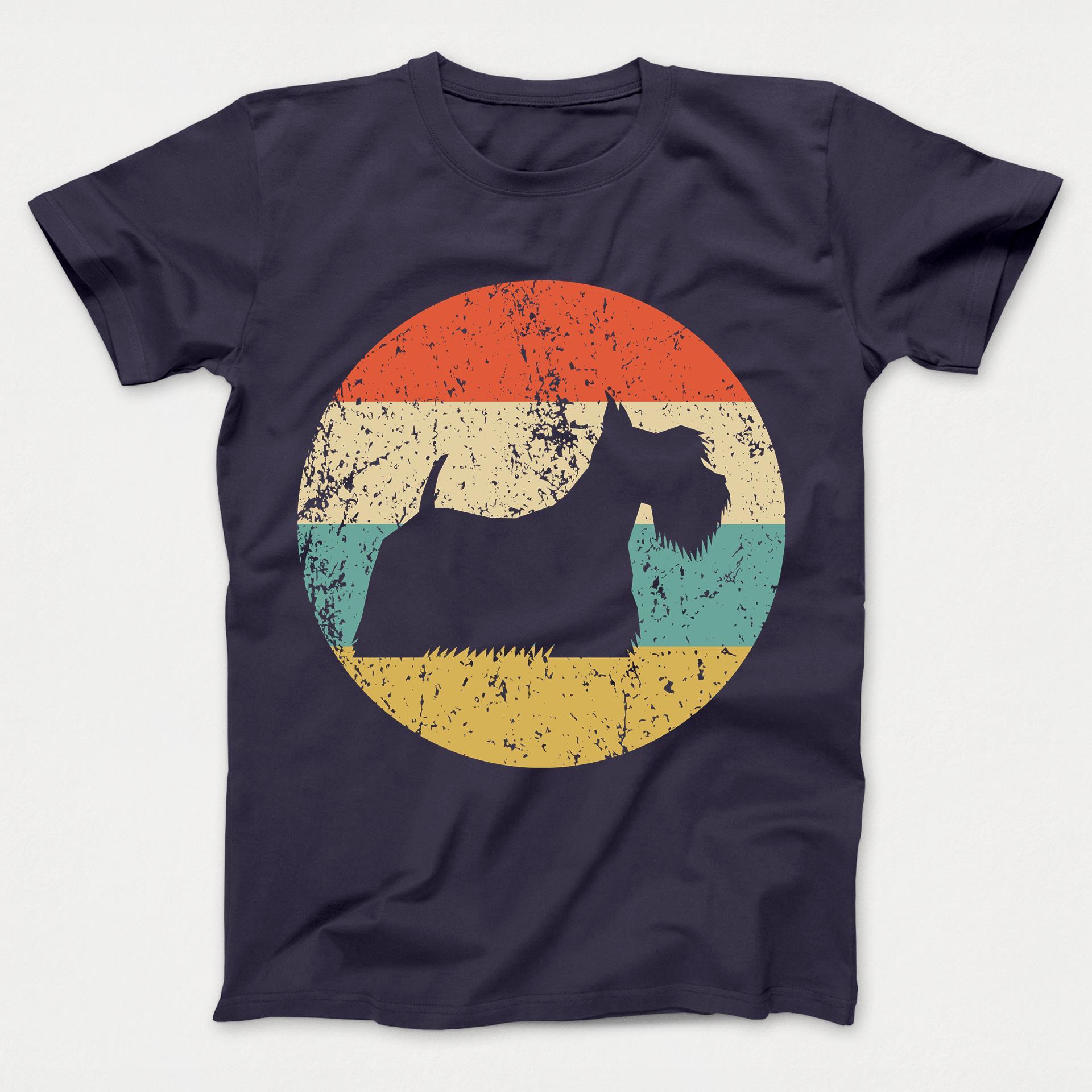 Scottish Terrier Shirt - Vintage Retro Scottie Dog Kids T-Shirt