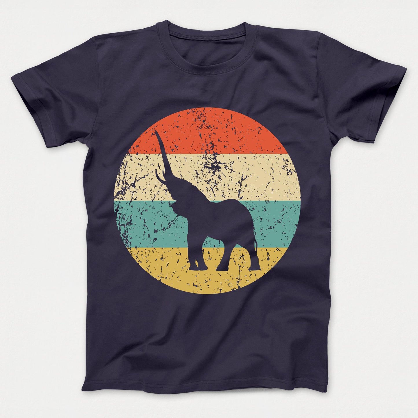 Elephant Retro Style Animal Kids T-Shirt