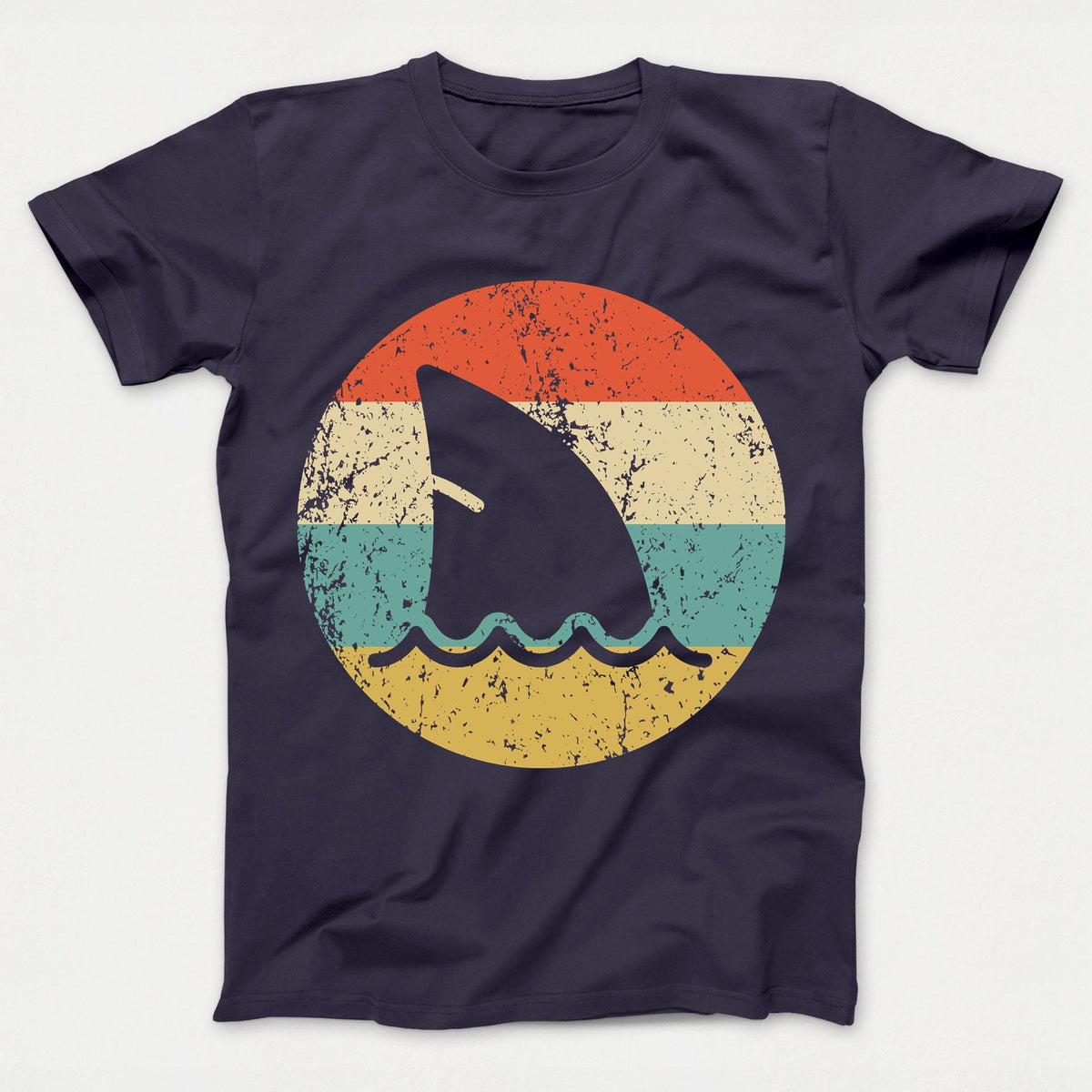 Shark Fin Retro Style Shark Kids T-Shirt