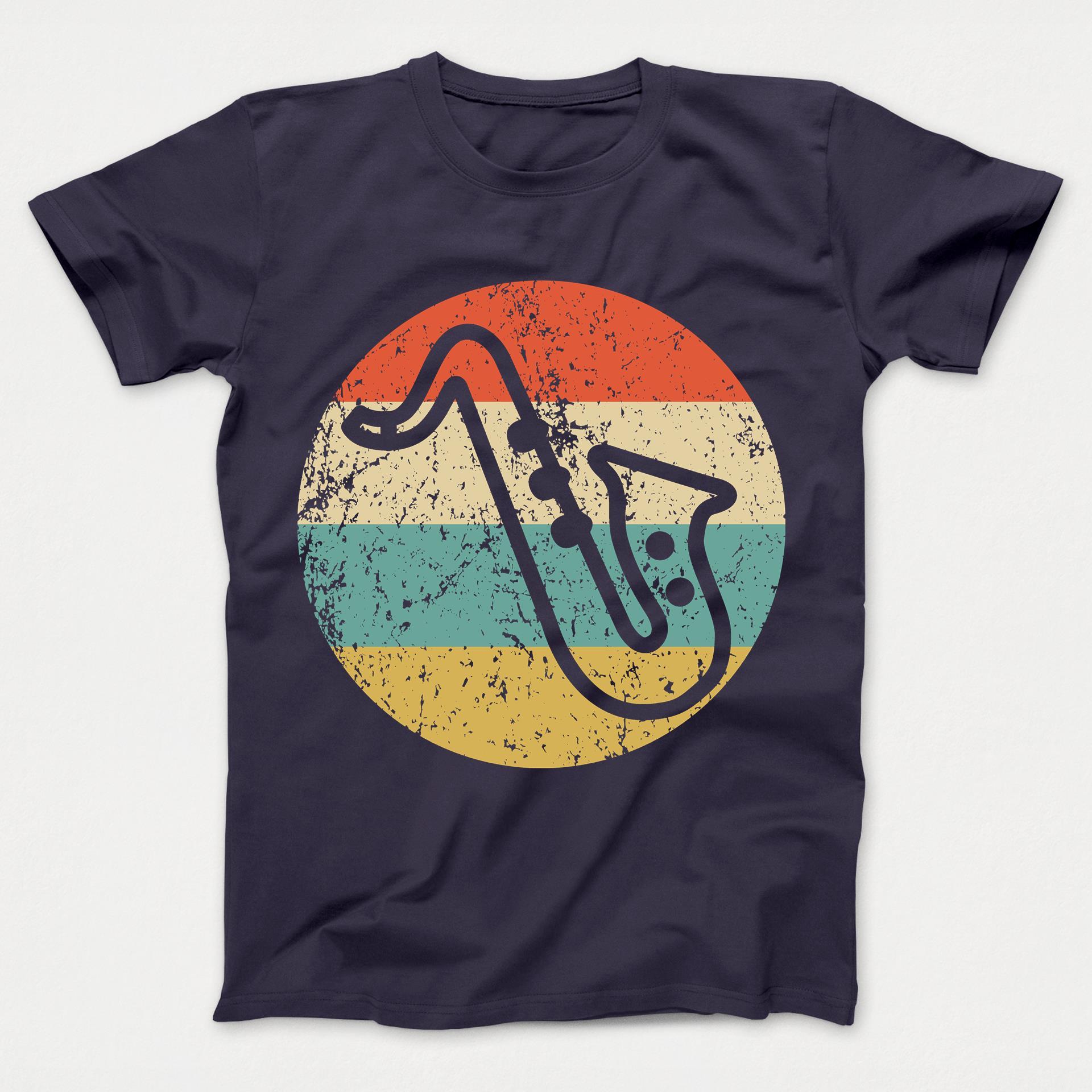 Saxophone Retro Style Music Kids T-Shirt