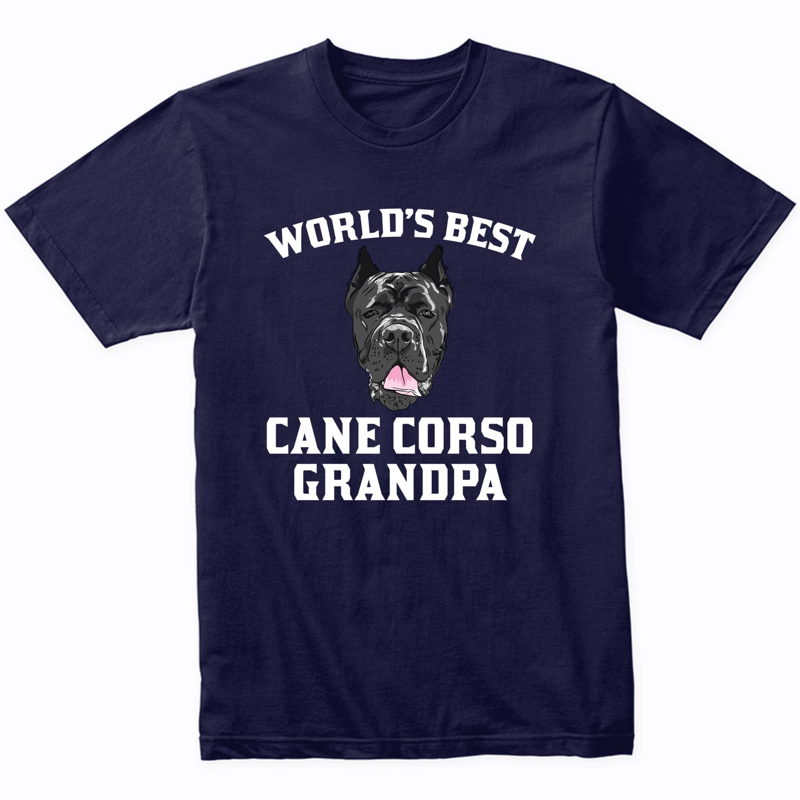 World's Best Cane Corso Grandpa Dog Graphic T-Shirt