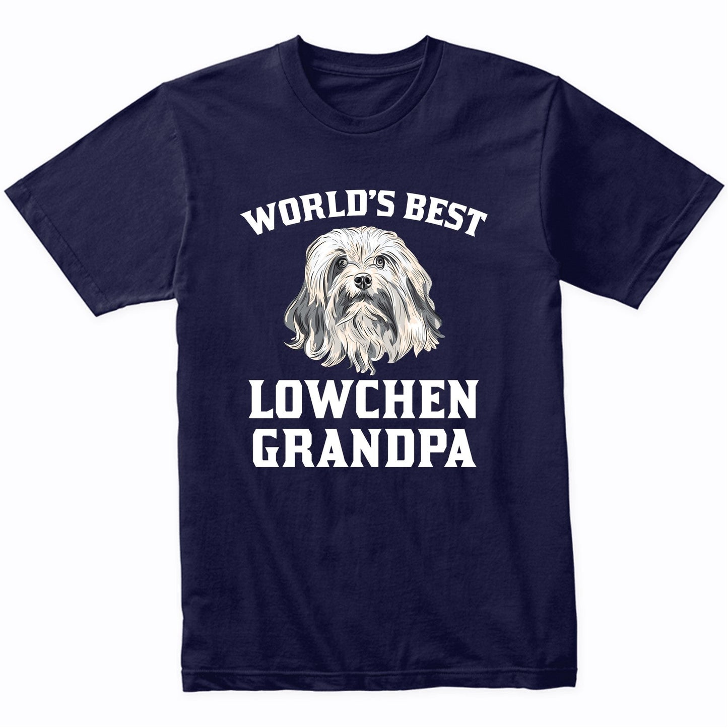 World's Best Lowchen Grandpa Dog Graphic T-Shirt