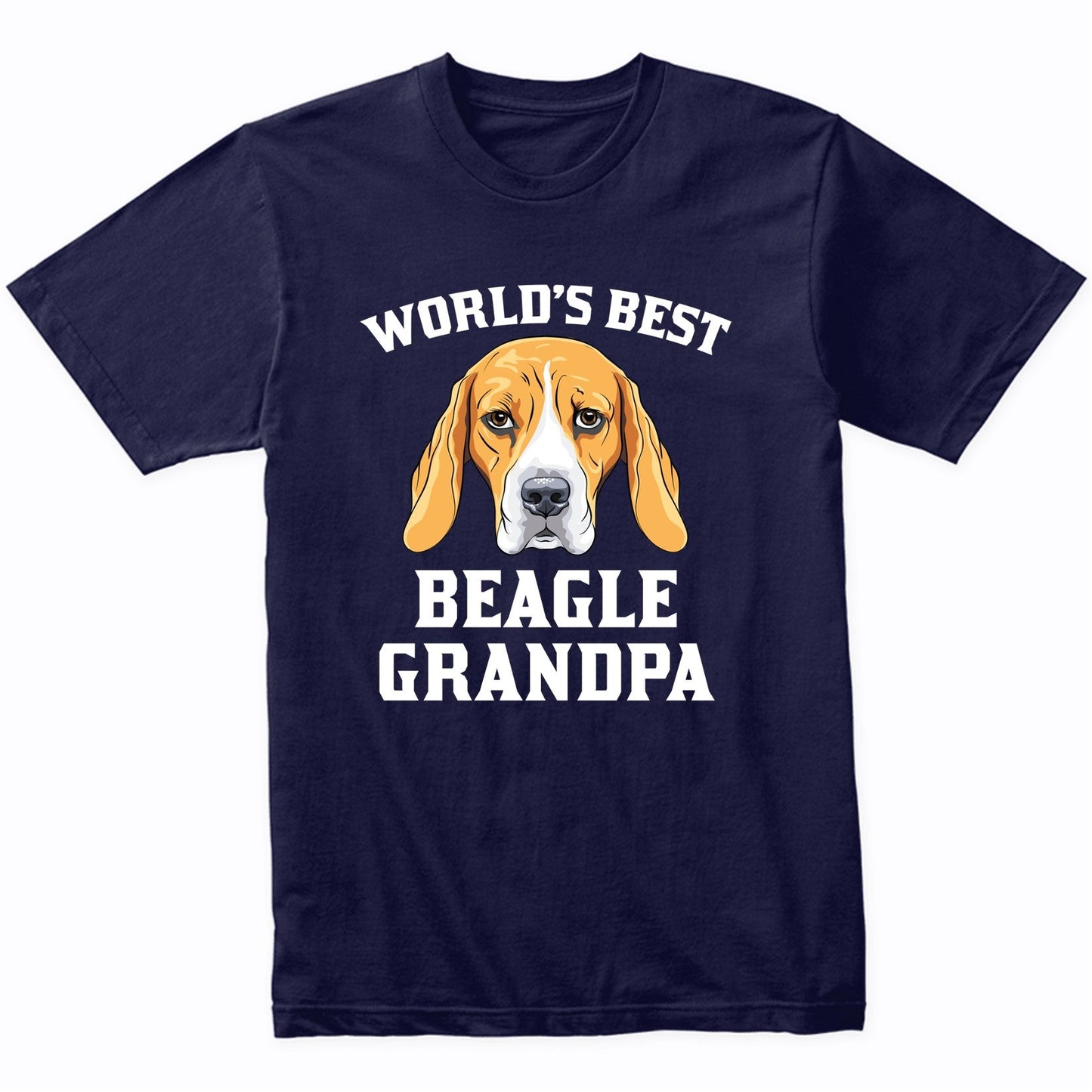 World's Best Beagle Grandpa Dog Graphic T-Shirt