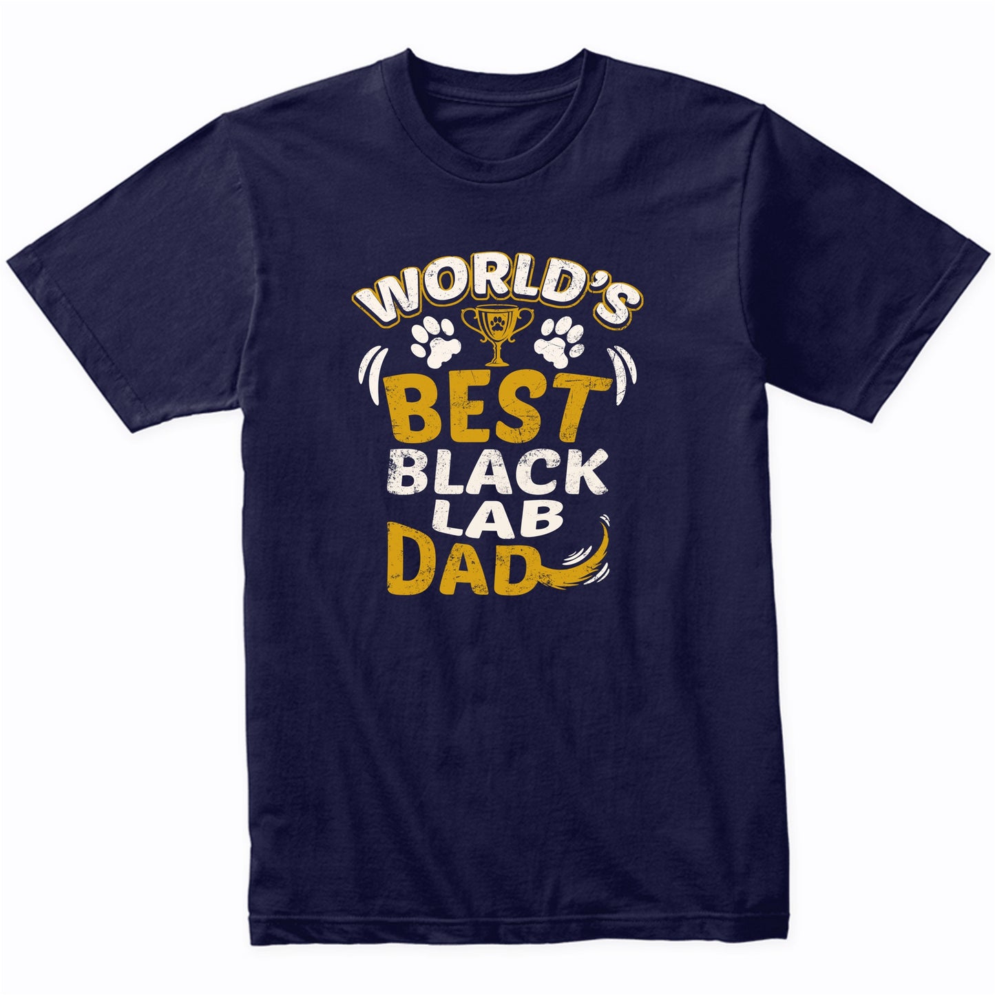 World's Best Black Lab Dad Graphic T-Shirt