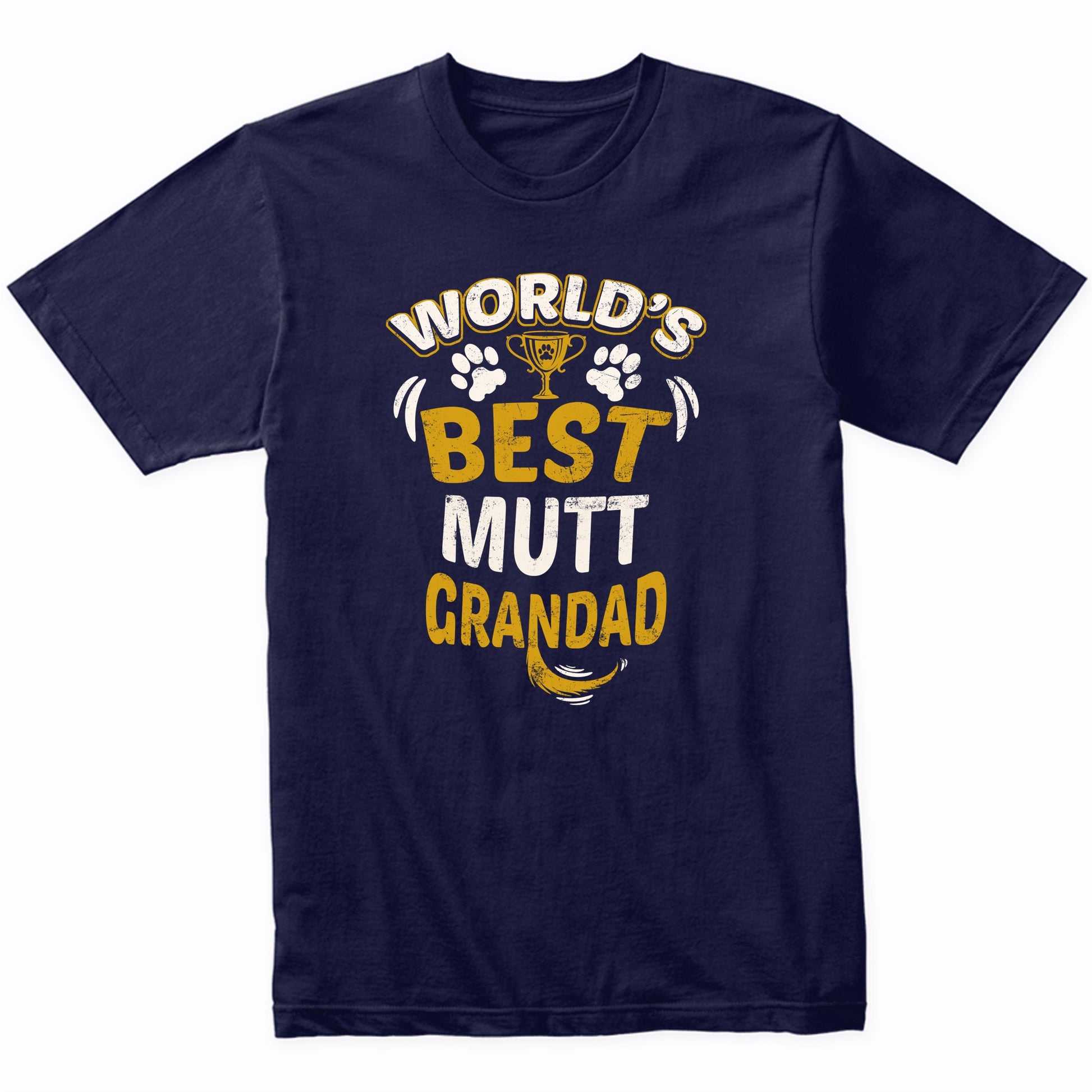 World's Best Mutt Grandad Graphic T-Shirt