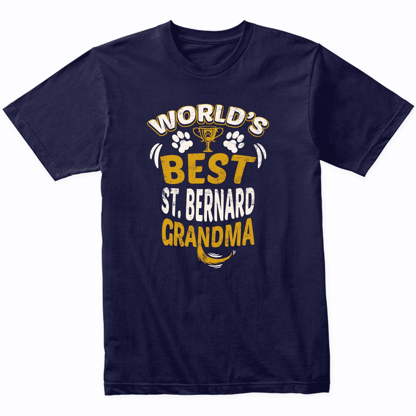 World's Best St. Bernard Grandma Graphic T-Shirt