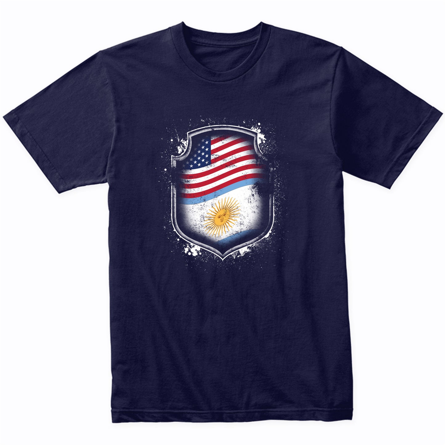 Argentinian American Shirt Flags Of Argentina and America T-Shirt