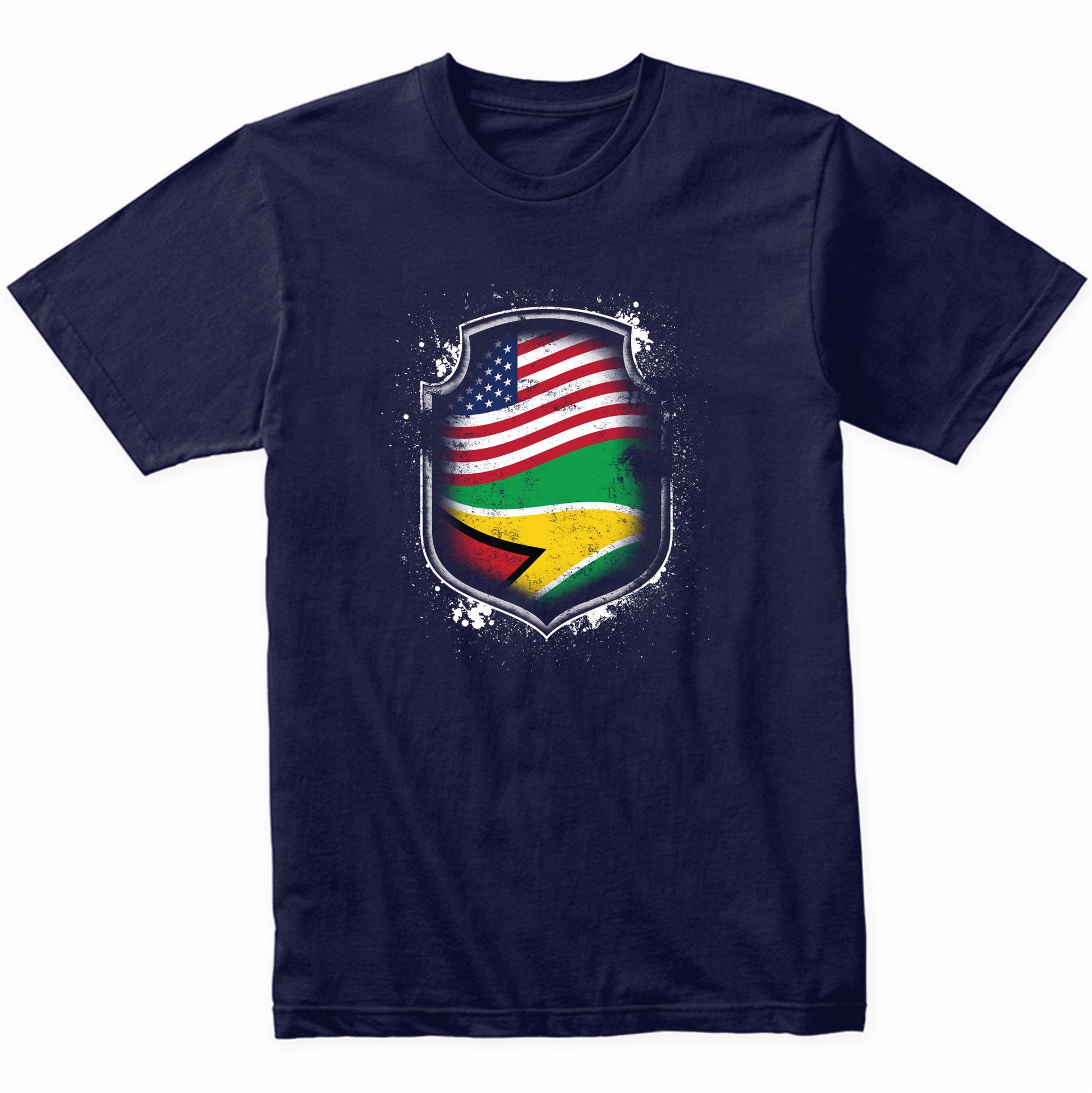 Guyanese American Shirt Flags Of Guyana and America T-Shirt