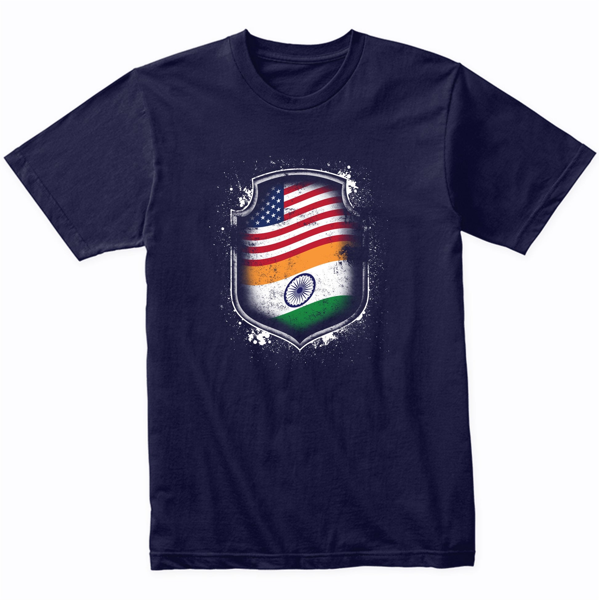 Indian American Shirt Flags Of India and America T-Shirt