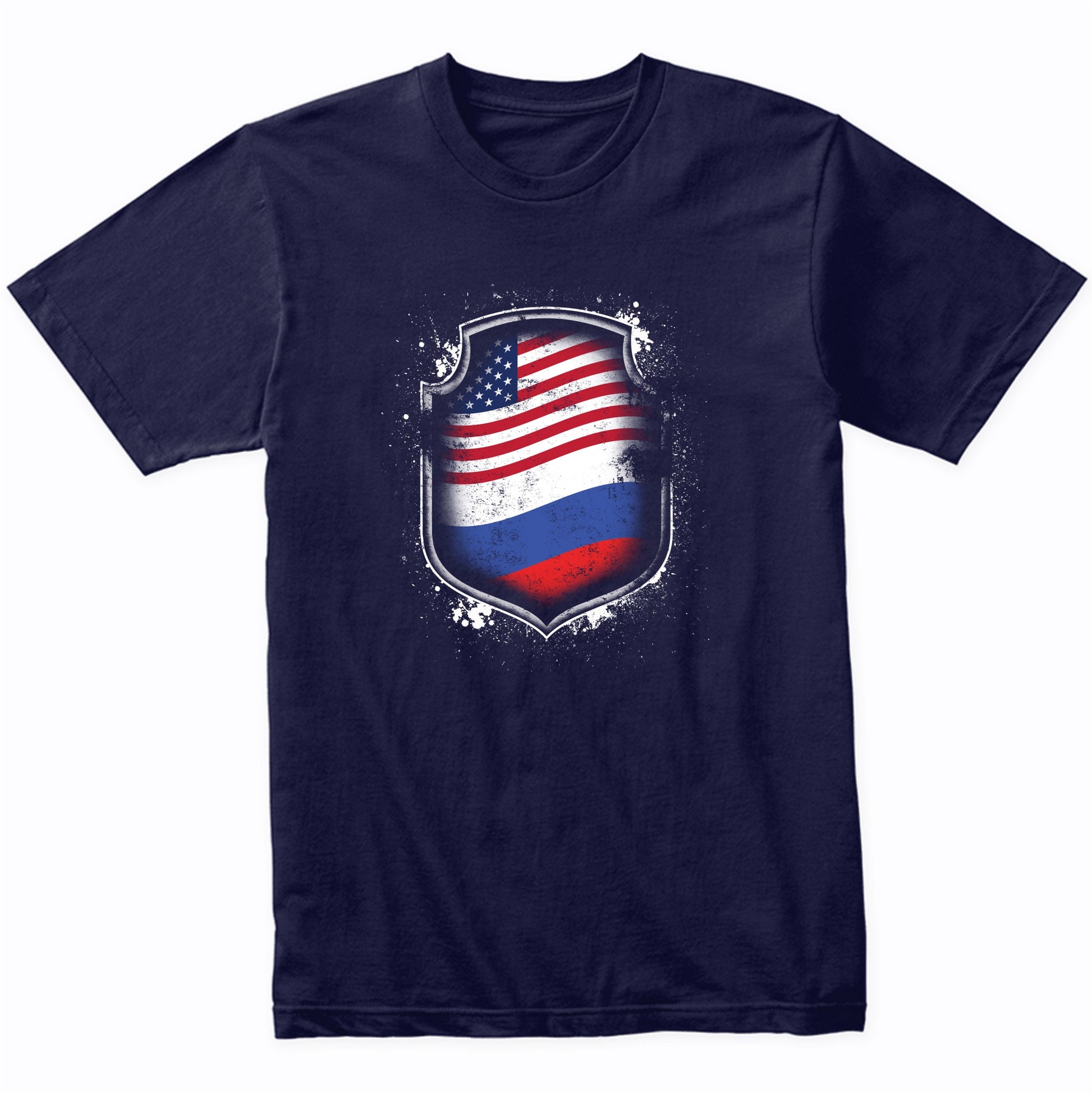 Russian American Shirt Flags Of Russia and America T-Shirt