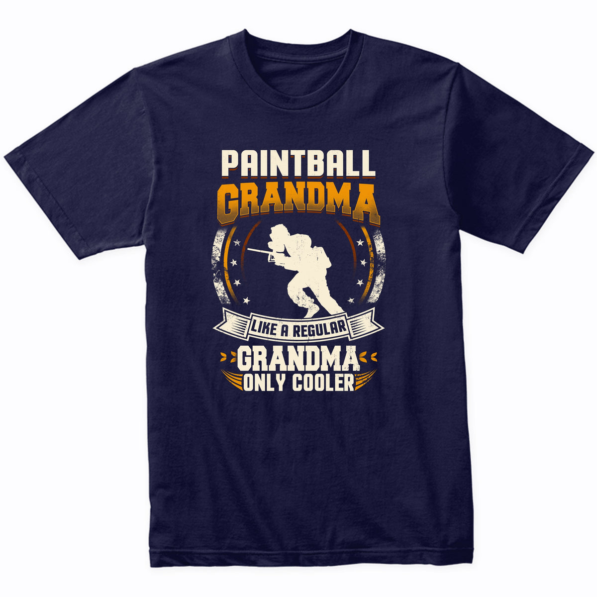 Paintball Grandma Like A Regular Grandma Only Cooler Funny T-Shirt
