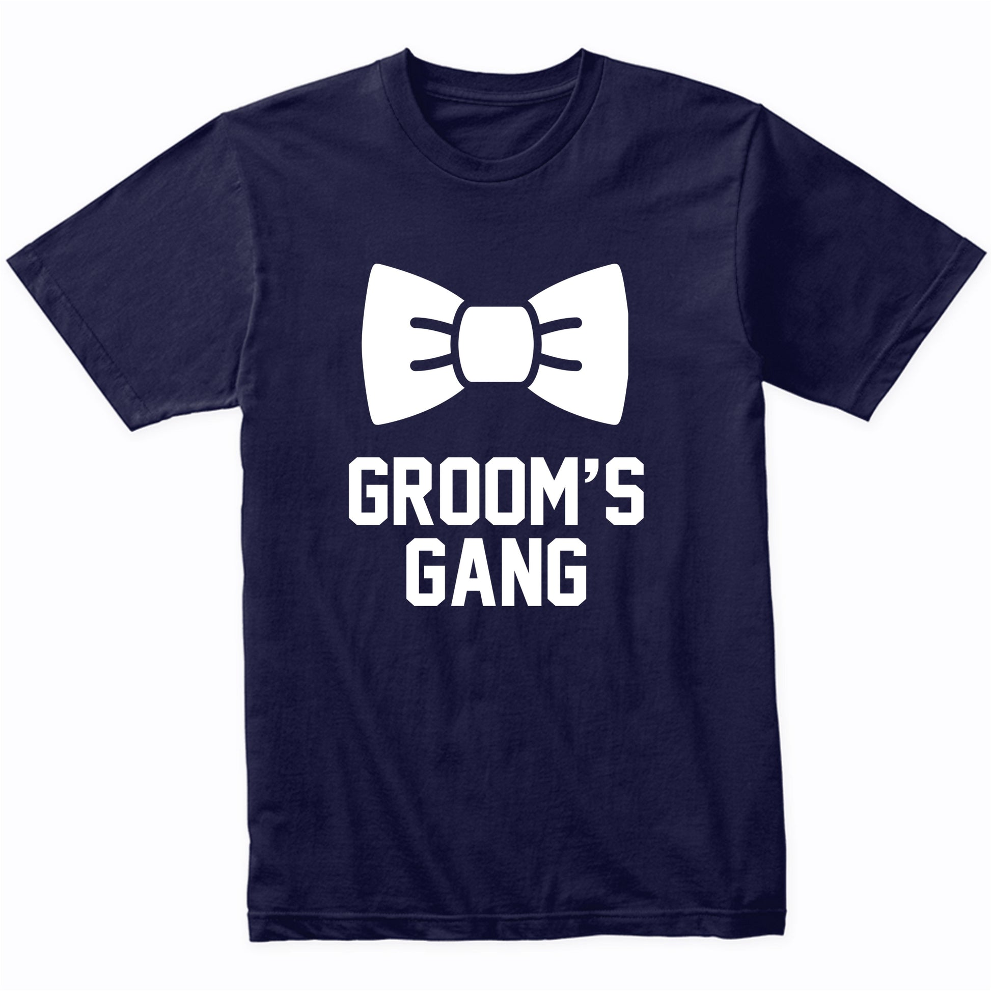 Groom's Gang Bow Tie Bachelor Party Shirt