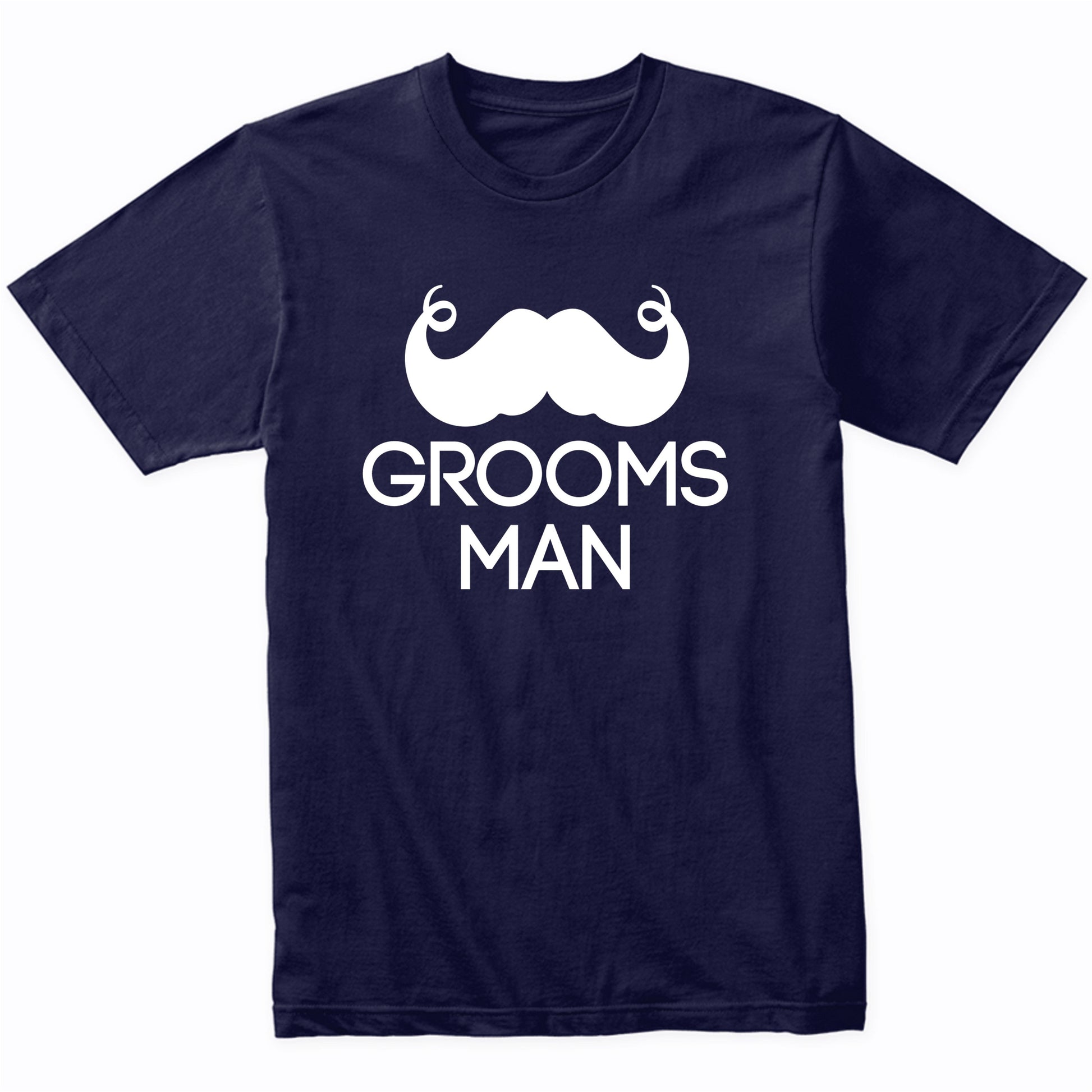 Groomsman Mustache Wedding Party Shirt