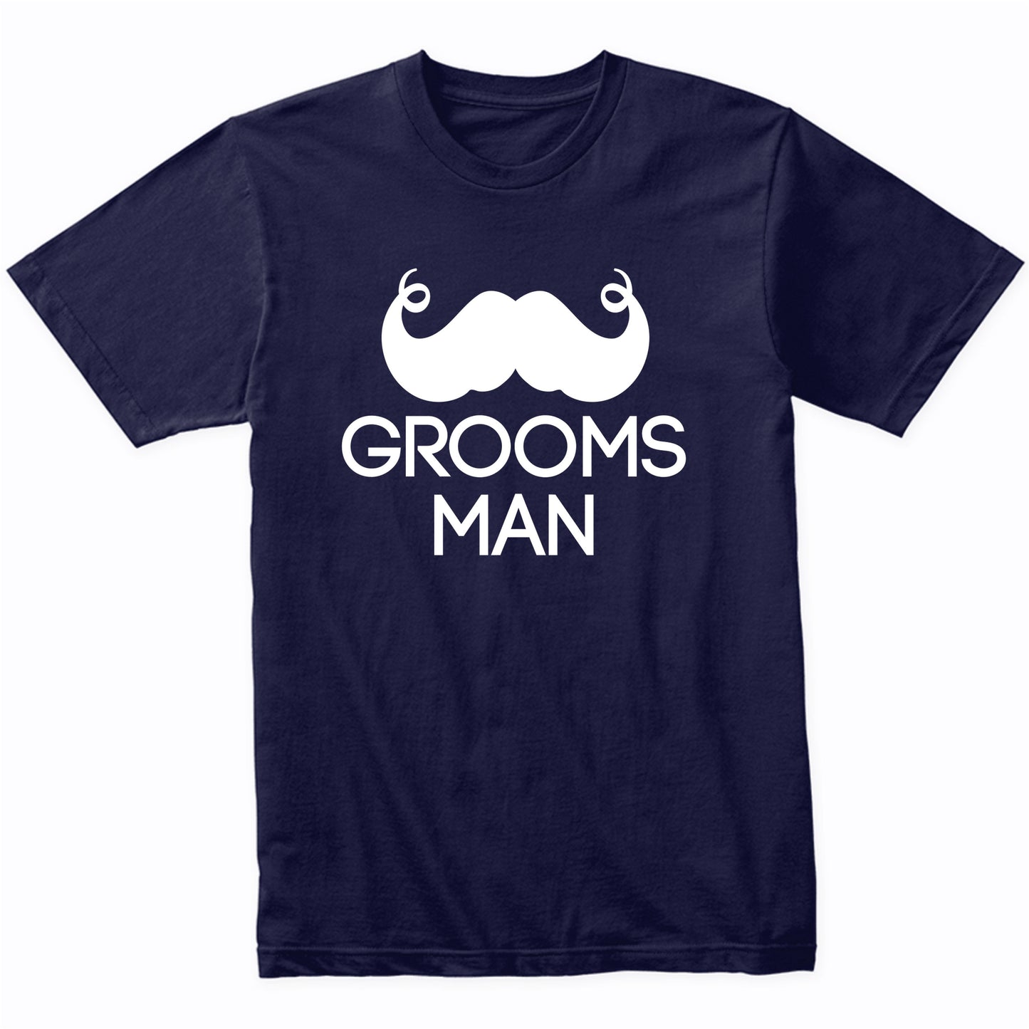 Groomsman Mustache Wedding Party Shirt