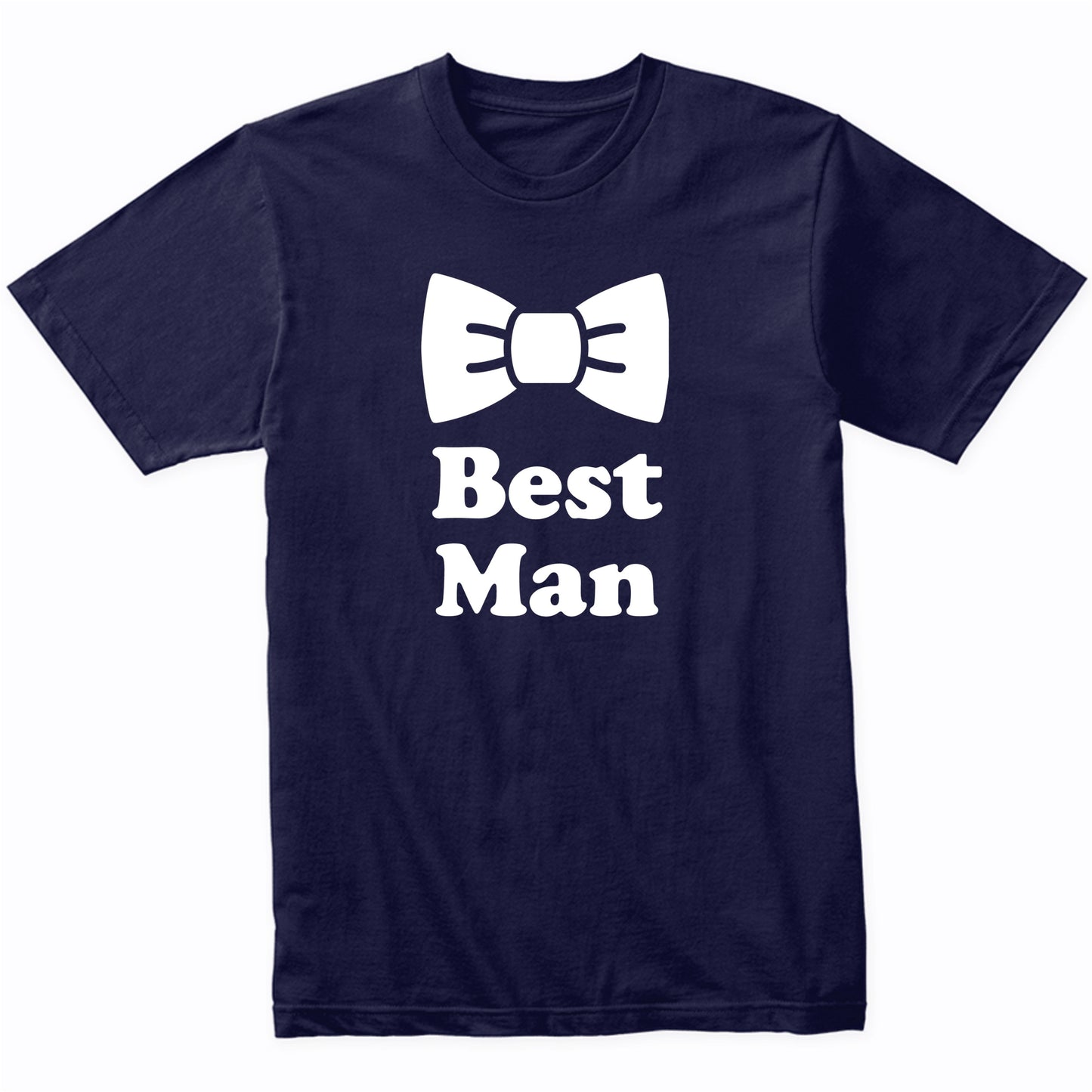 Best Man Bow Tie Wedding Party Shirt