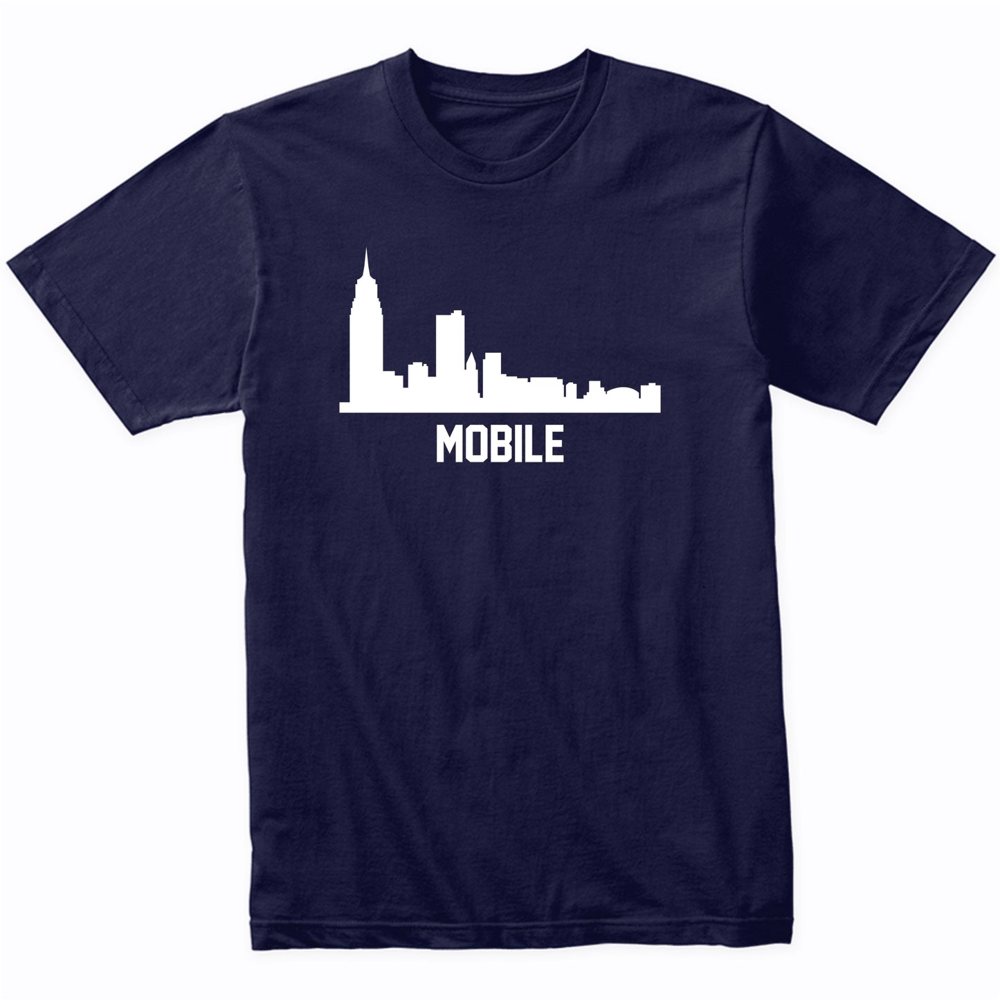 Mobile Alabama Skyline Cityscape T-Shirt