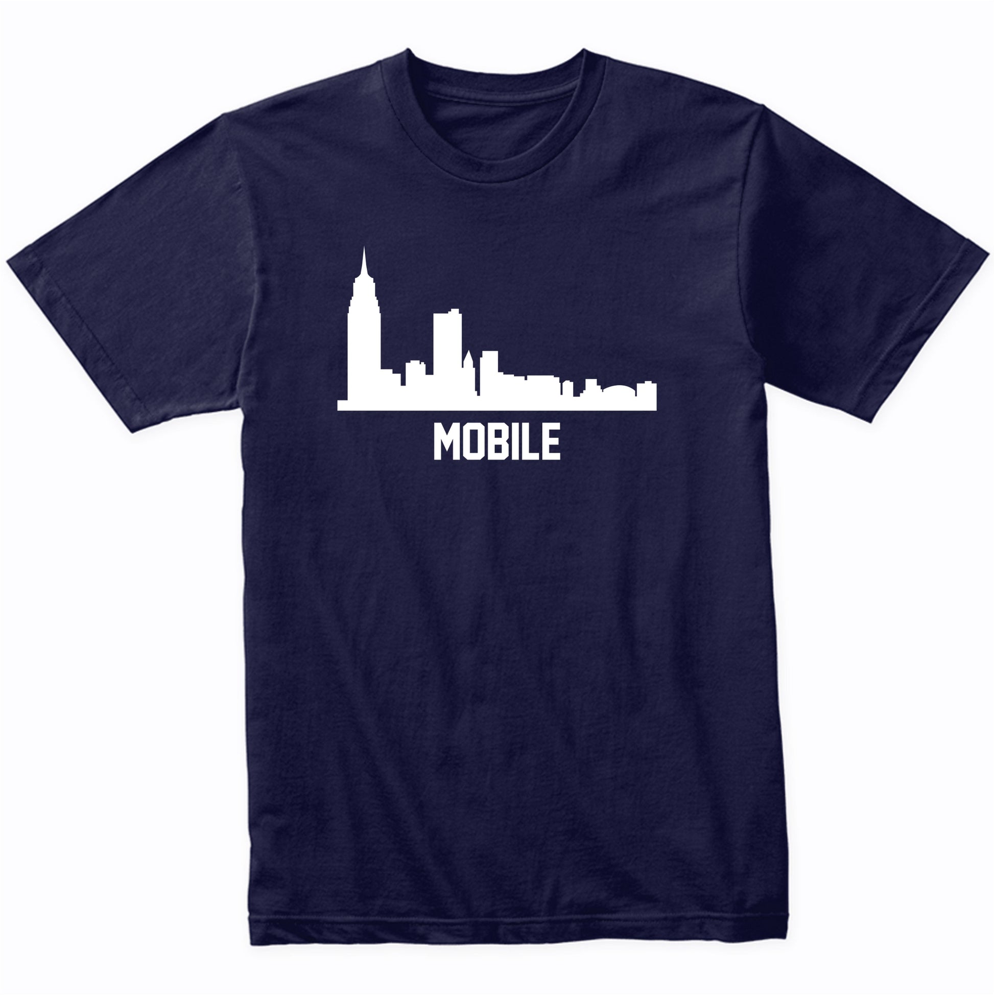 Mobile Alabama Skyline Cityscape T-Shirt
