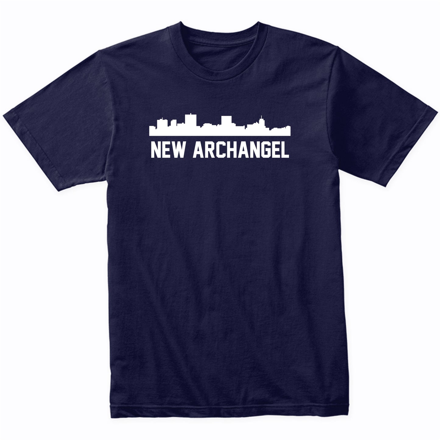 New Archangel Alaska Skyline Cityscape T-Shirt