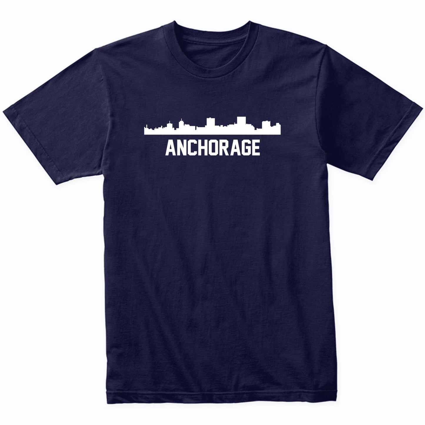Anchorage Alaska Skyline Cityscape T-Shirt