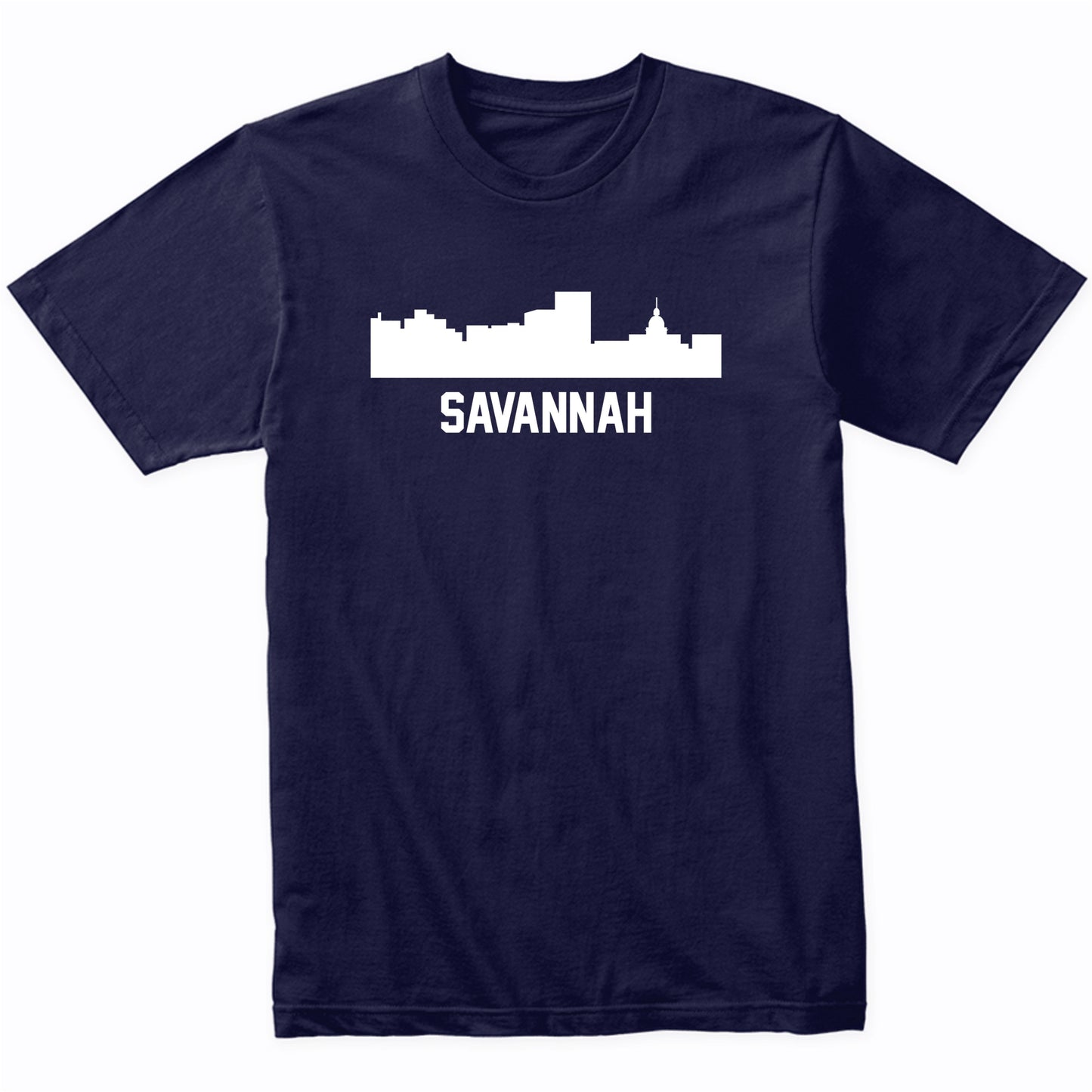 Savannah Georgia Skyline Cityscape T-Shirt