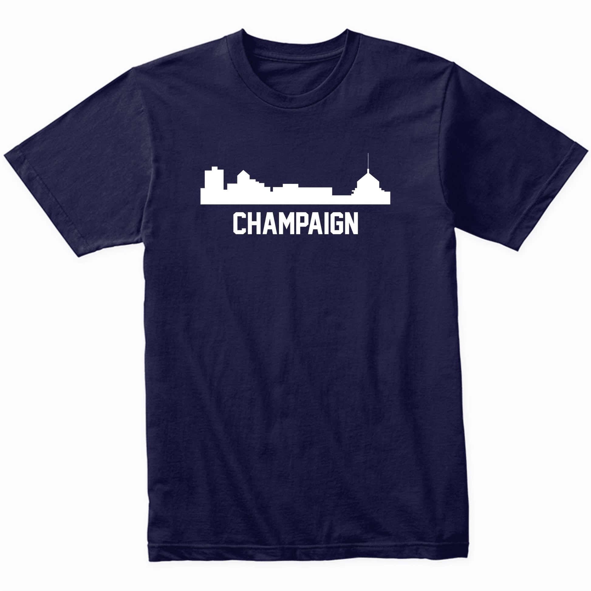 Champaign Illinois Skyline Cityscape T-Shirt