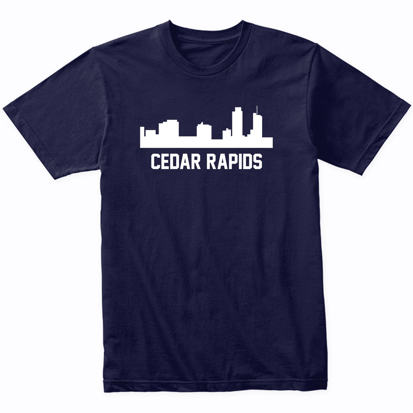 Cedar Rapids Iowa Skyline Cityscape T-Shirt