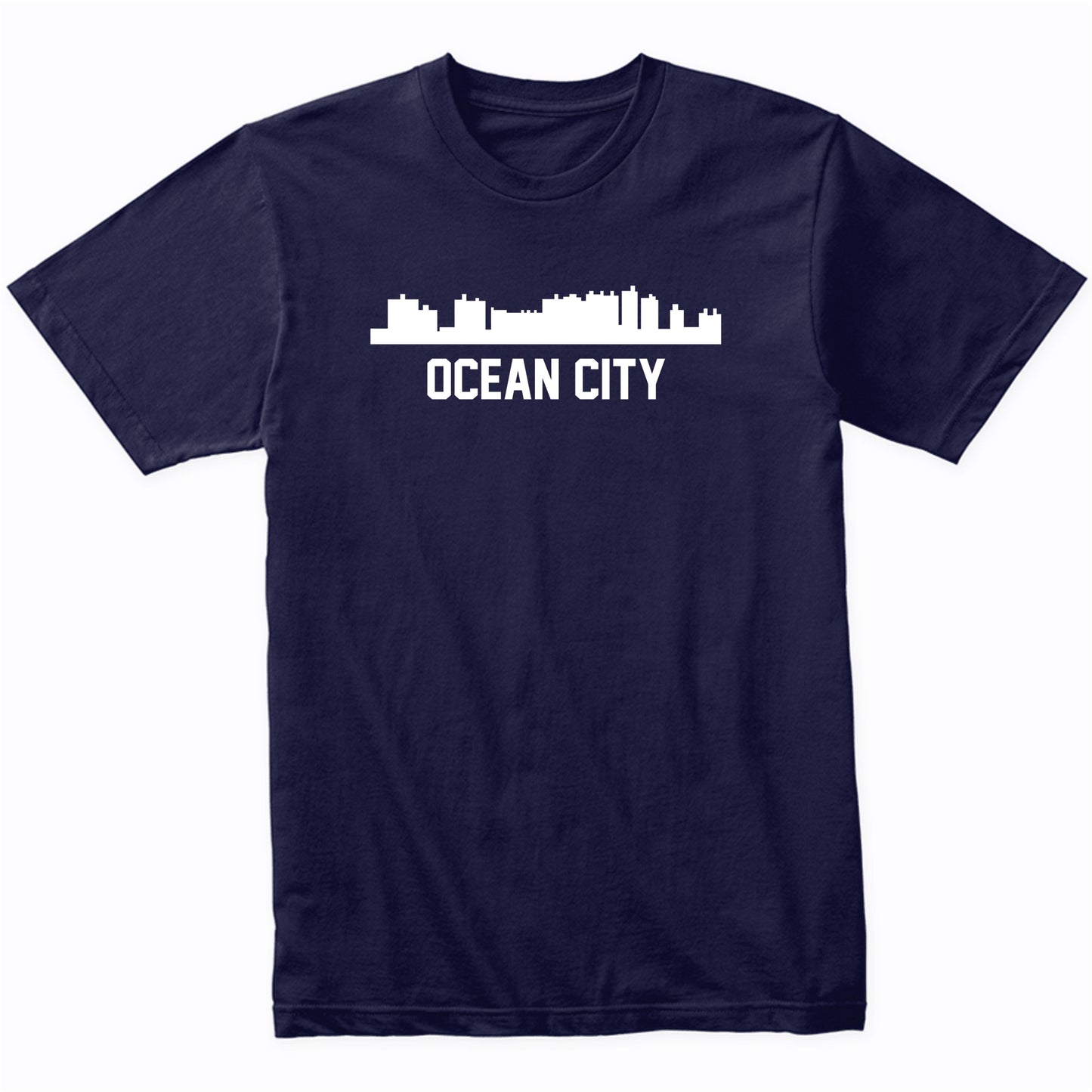 Ocean City Maryland Skyline Cityscape T-Shirt