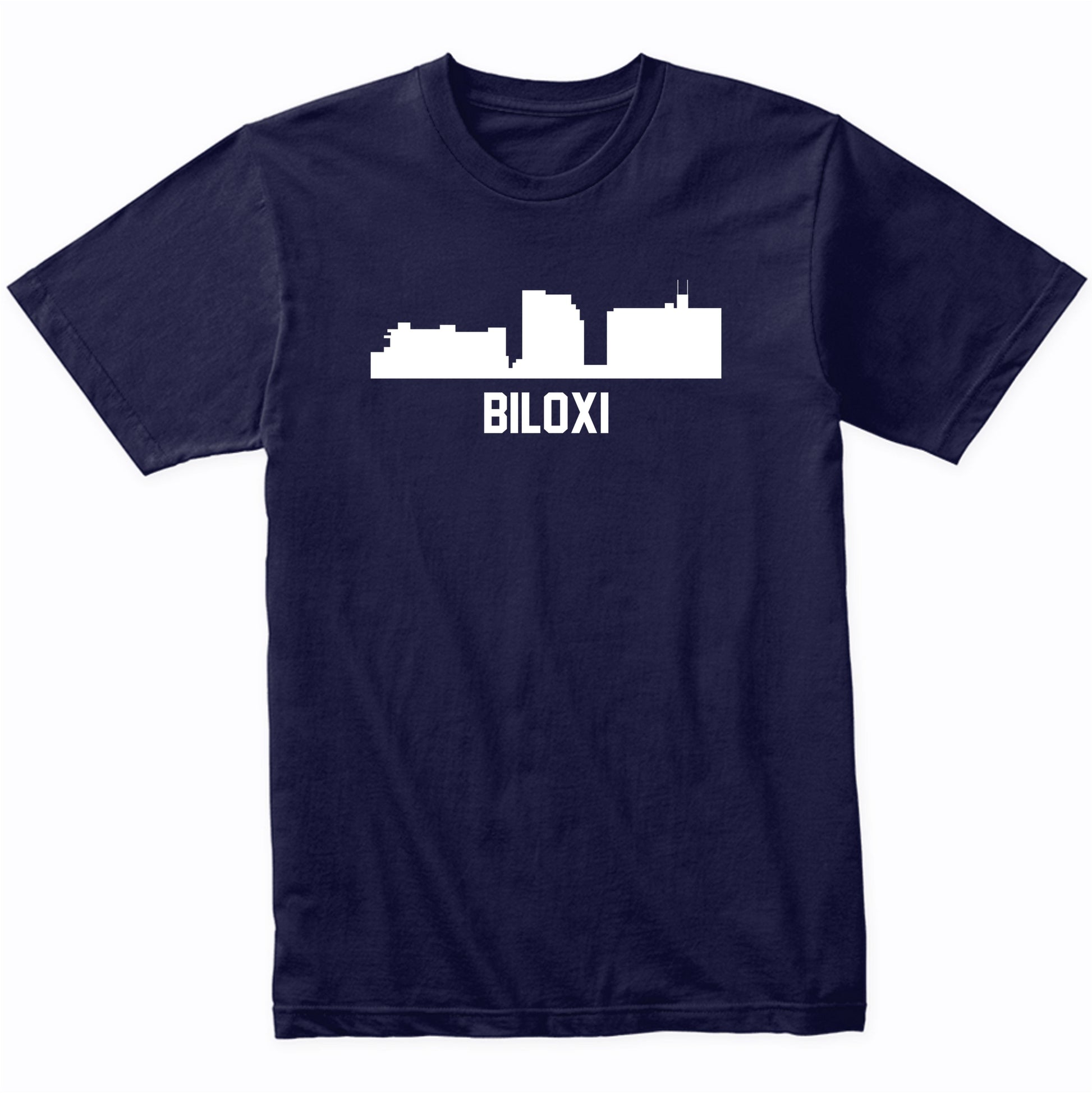 Biloxi Mississippi Skyline Cityscape T-Shirt