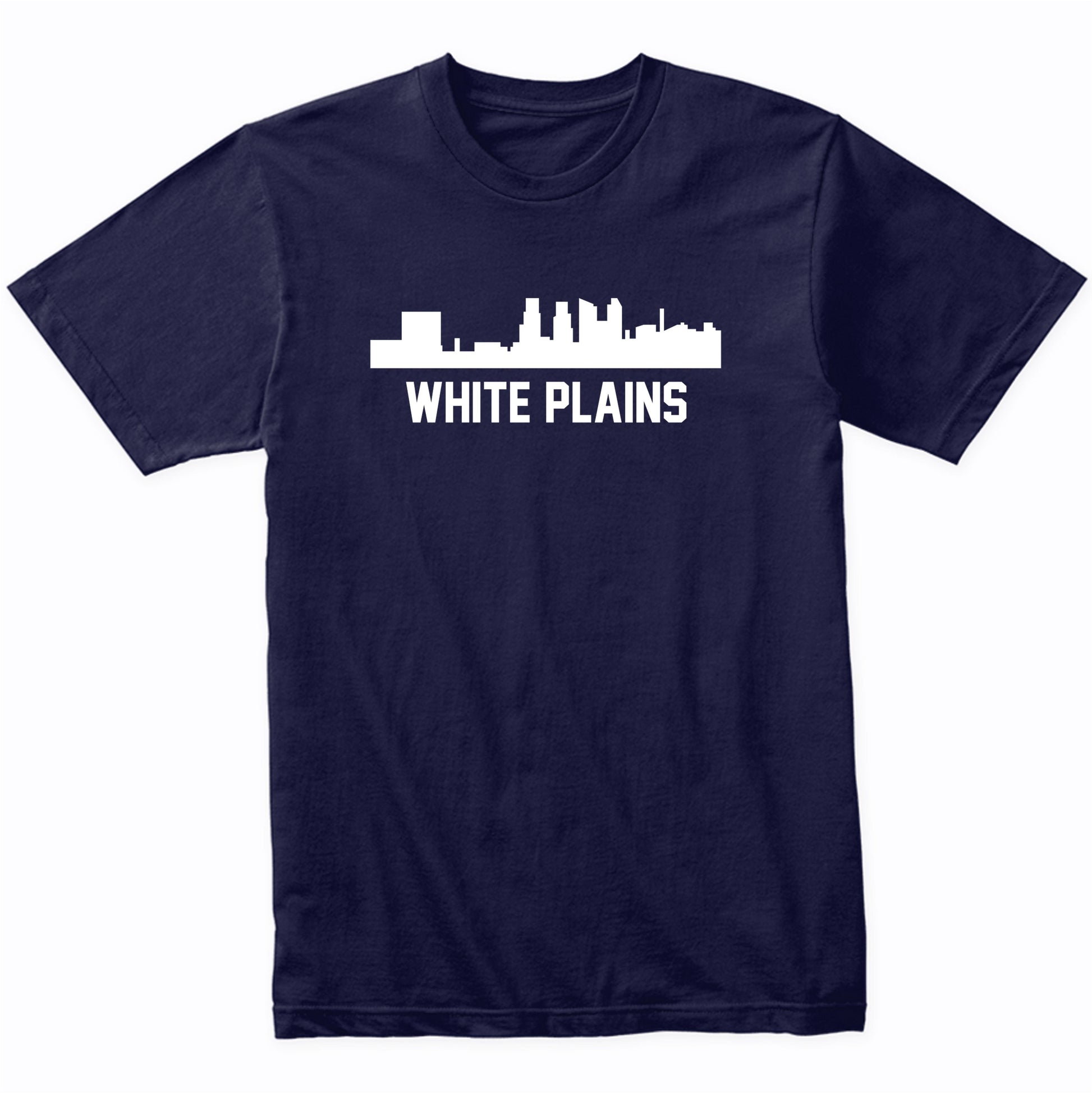 White Plains New York Skyline Cityscape T-Shirt