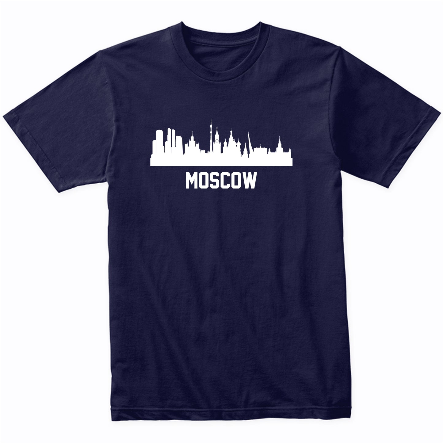 Moscow Russia Skyline Cityscape T-Shirt