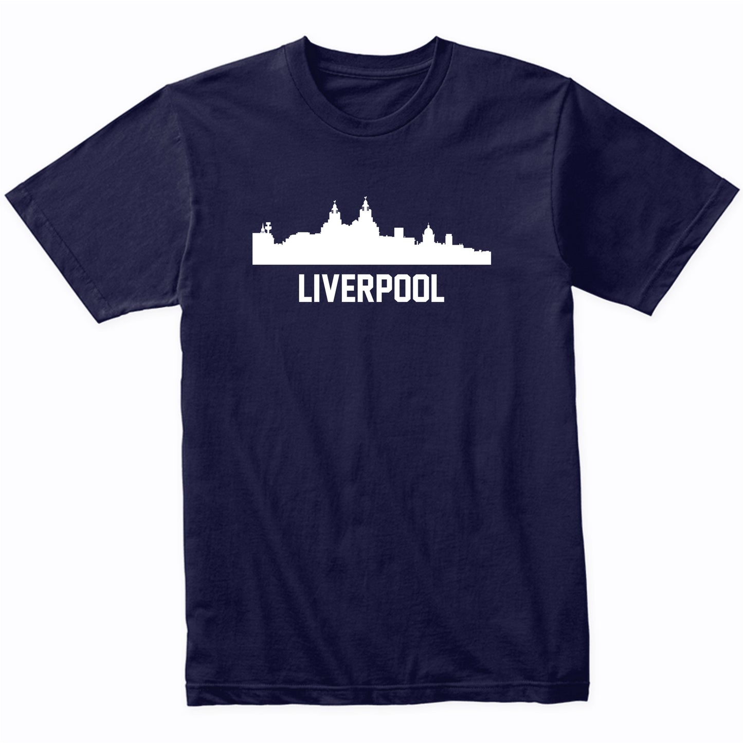 Liverpool England Skyline Cityscape T-Shirt