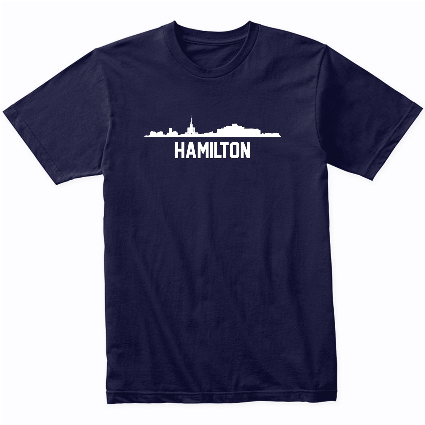 Hamilton New Zealand Skyline Cityscape T-Shirt