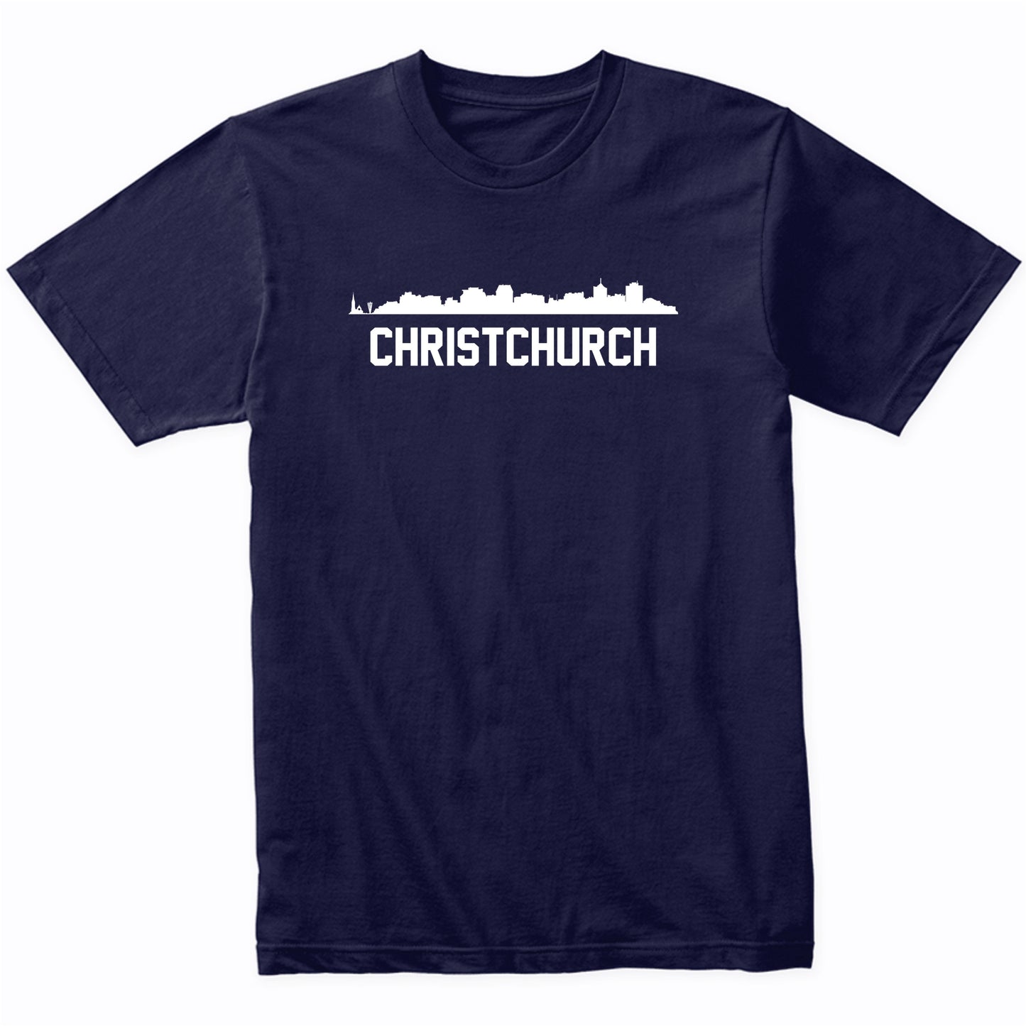 Christchurch New Zealand Skyline Cityscape T-Shirt