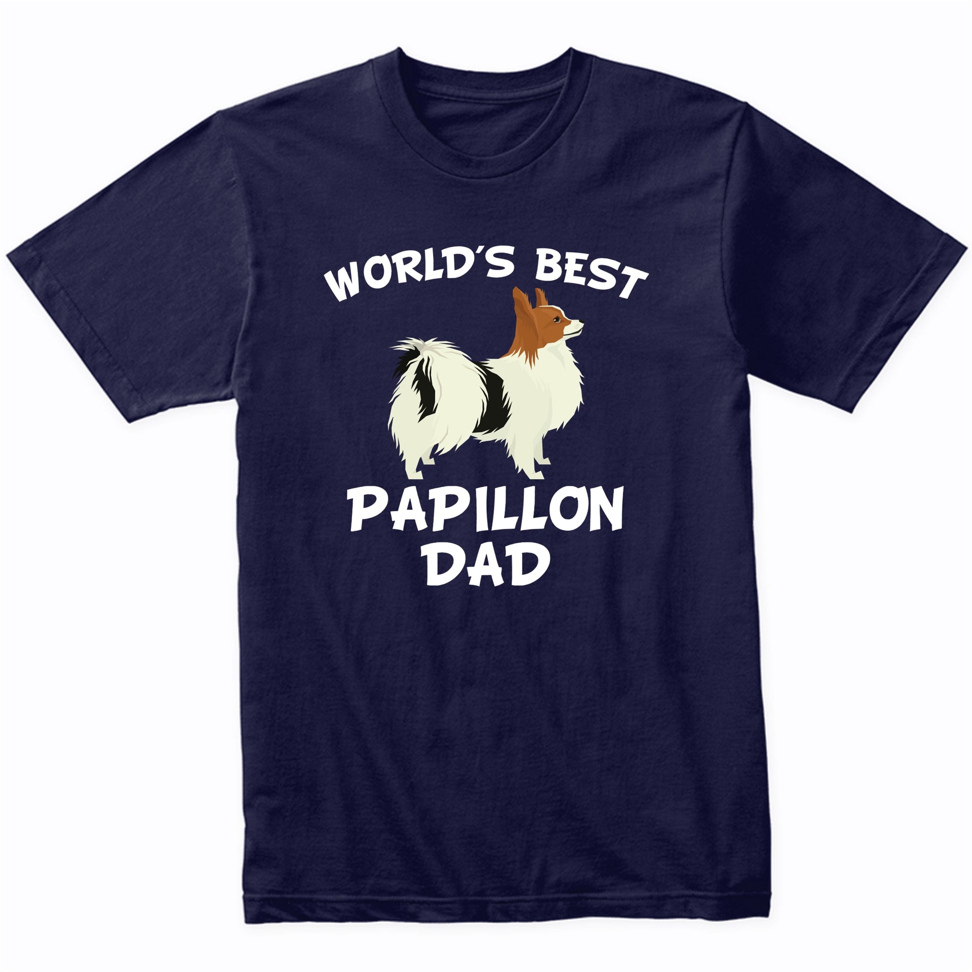 World's Best Papillon Dad Dog Owner Shirt