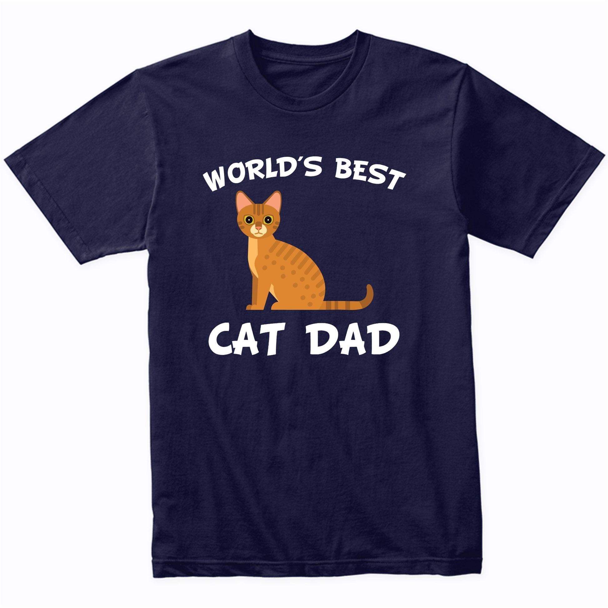 World's Best Cat Dad Cat Owner T-Shirt