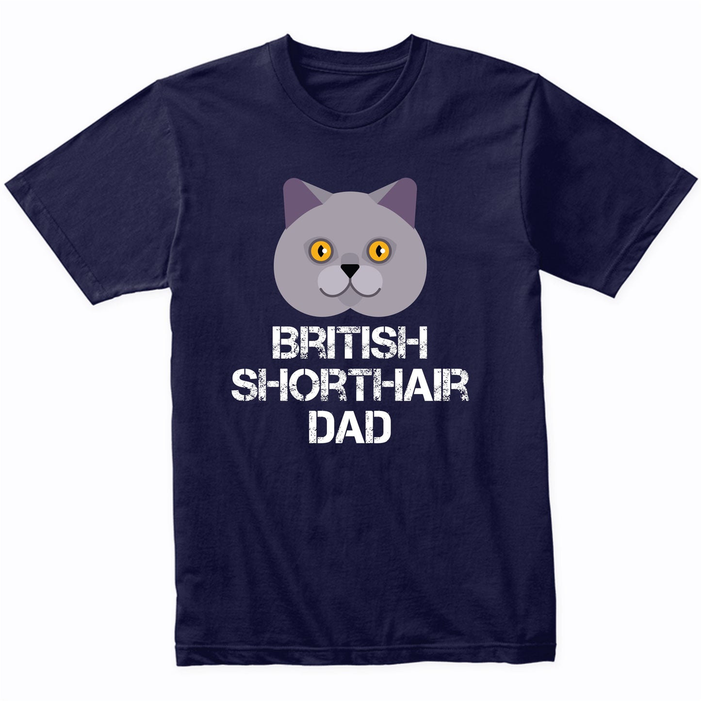 British Shorthair Dad Cat Owner T-Shirt