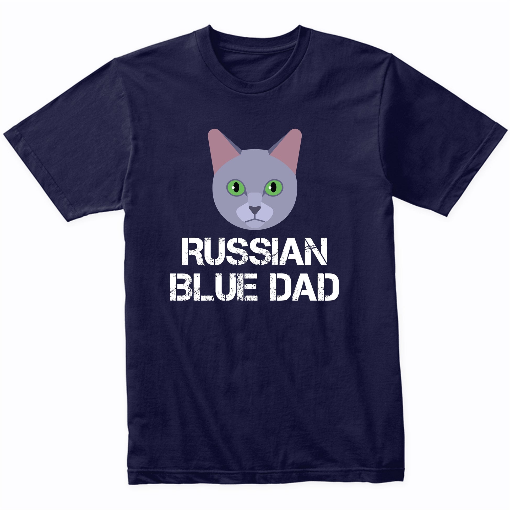 Russian Blue Dad Cat Owner T-Shirt