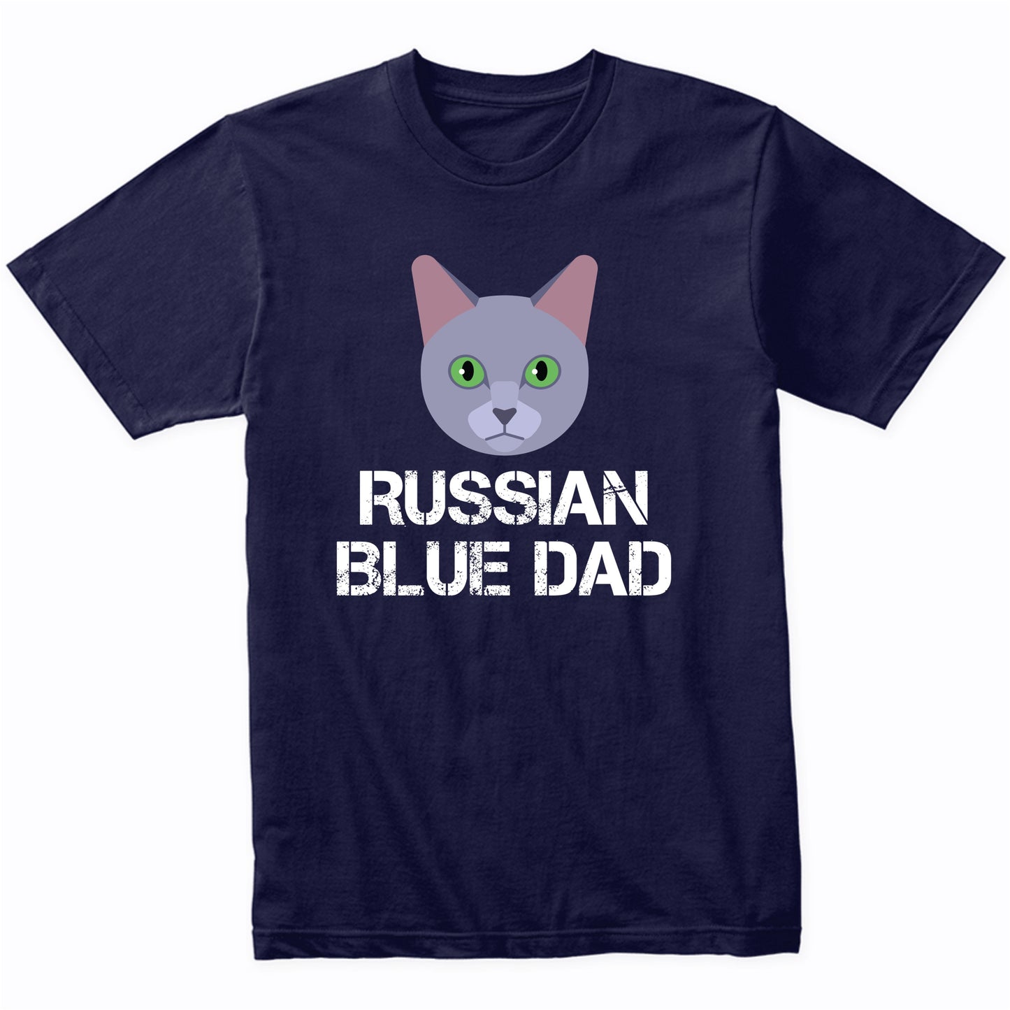 Russian Blue Dad Cat Owner T-Shirt